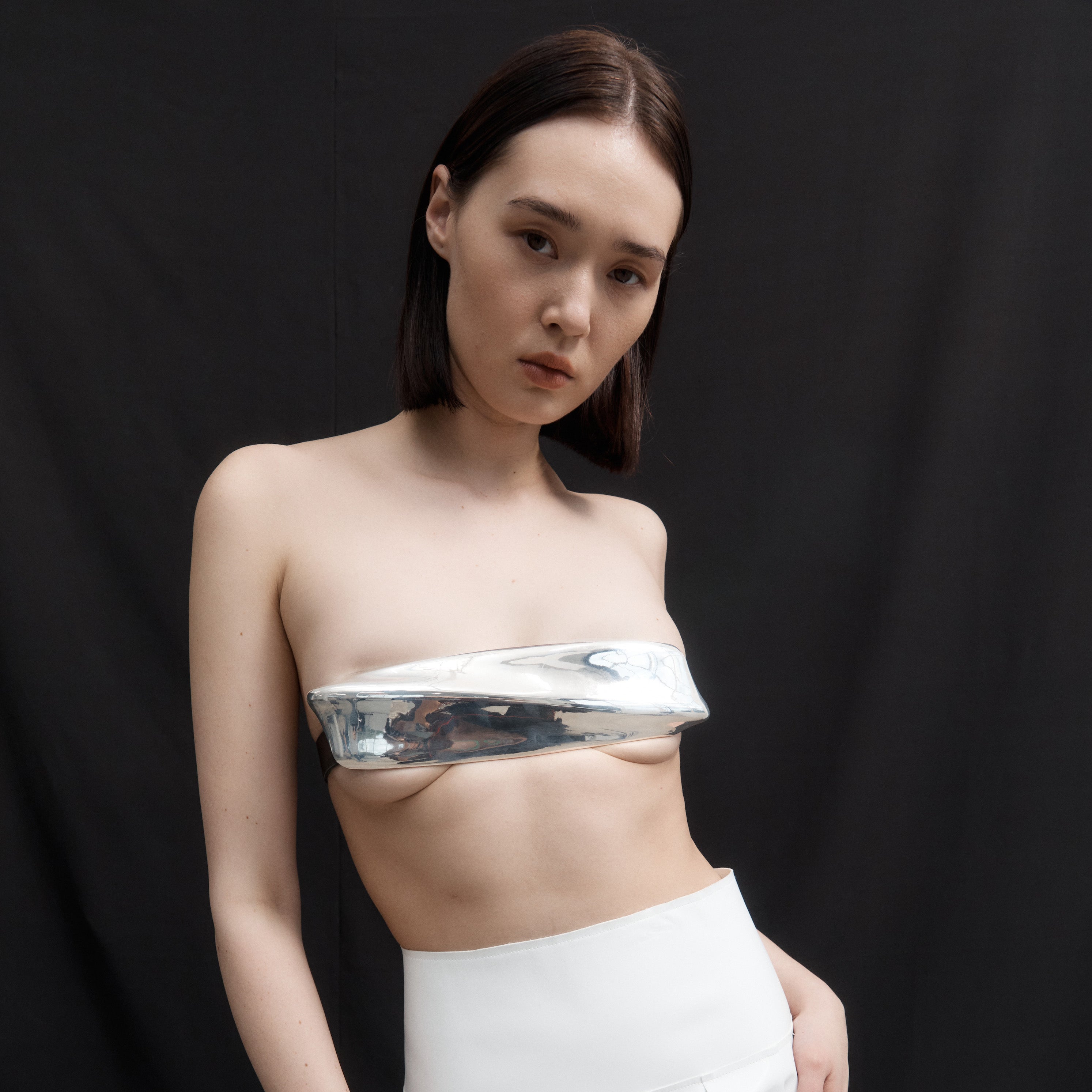 St. Agni x AGMES Metal Bra Top Collaboration