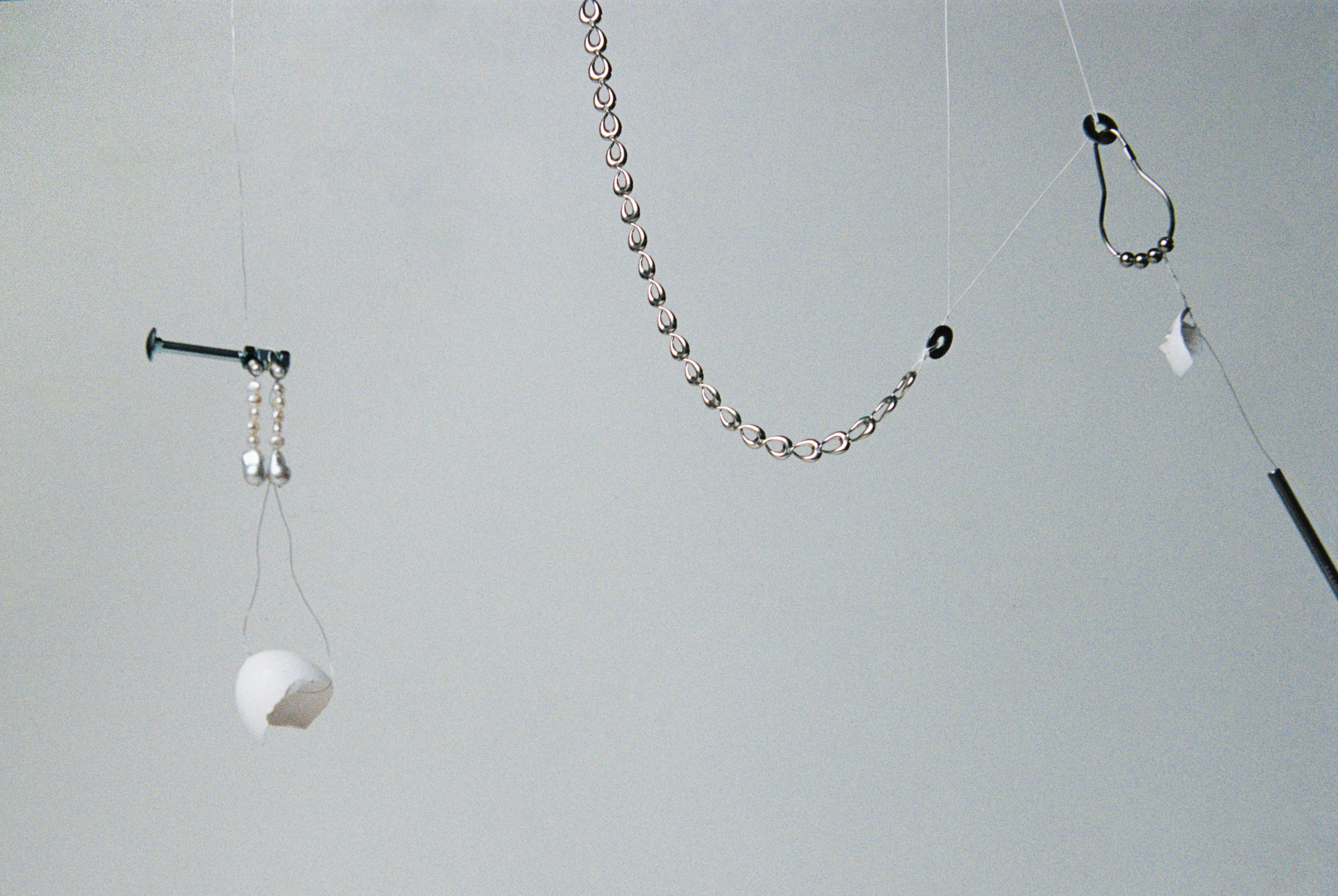 AGMES .925 Sterling Silver Thin Tilda Necklace and Emmanuelle Earrings.