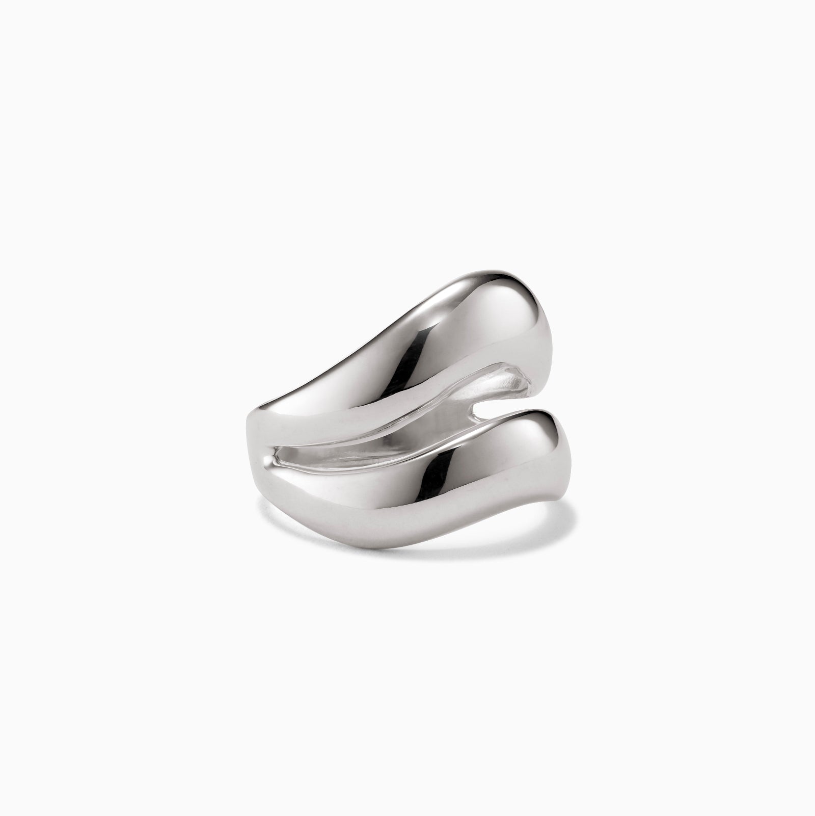 AGMES .925 Sterling Silver Double Wave Ring.