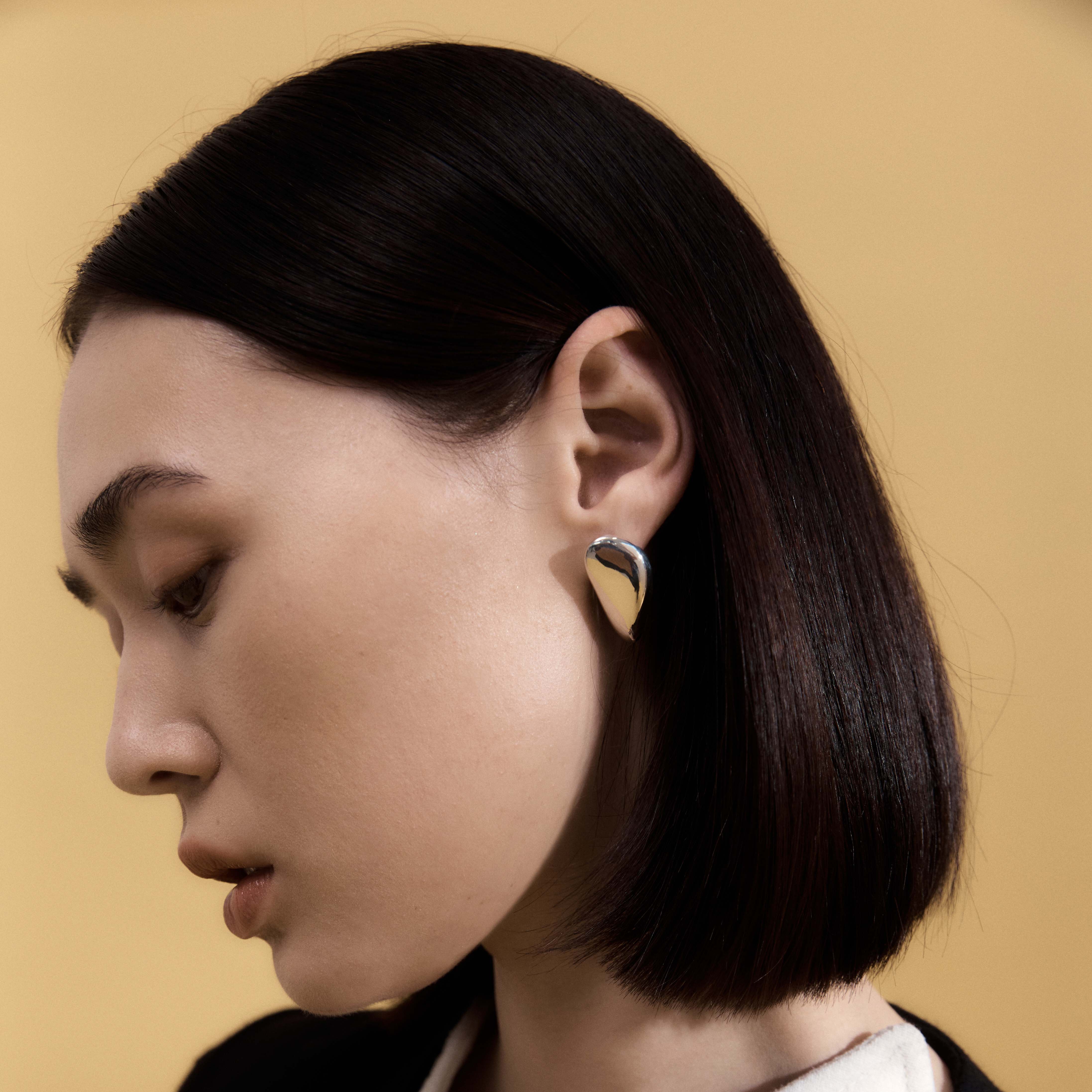 AGMES Catherine Earrings Sterling Silver 1" long.