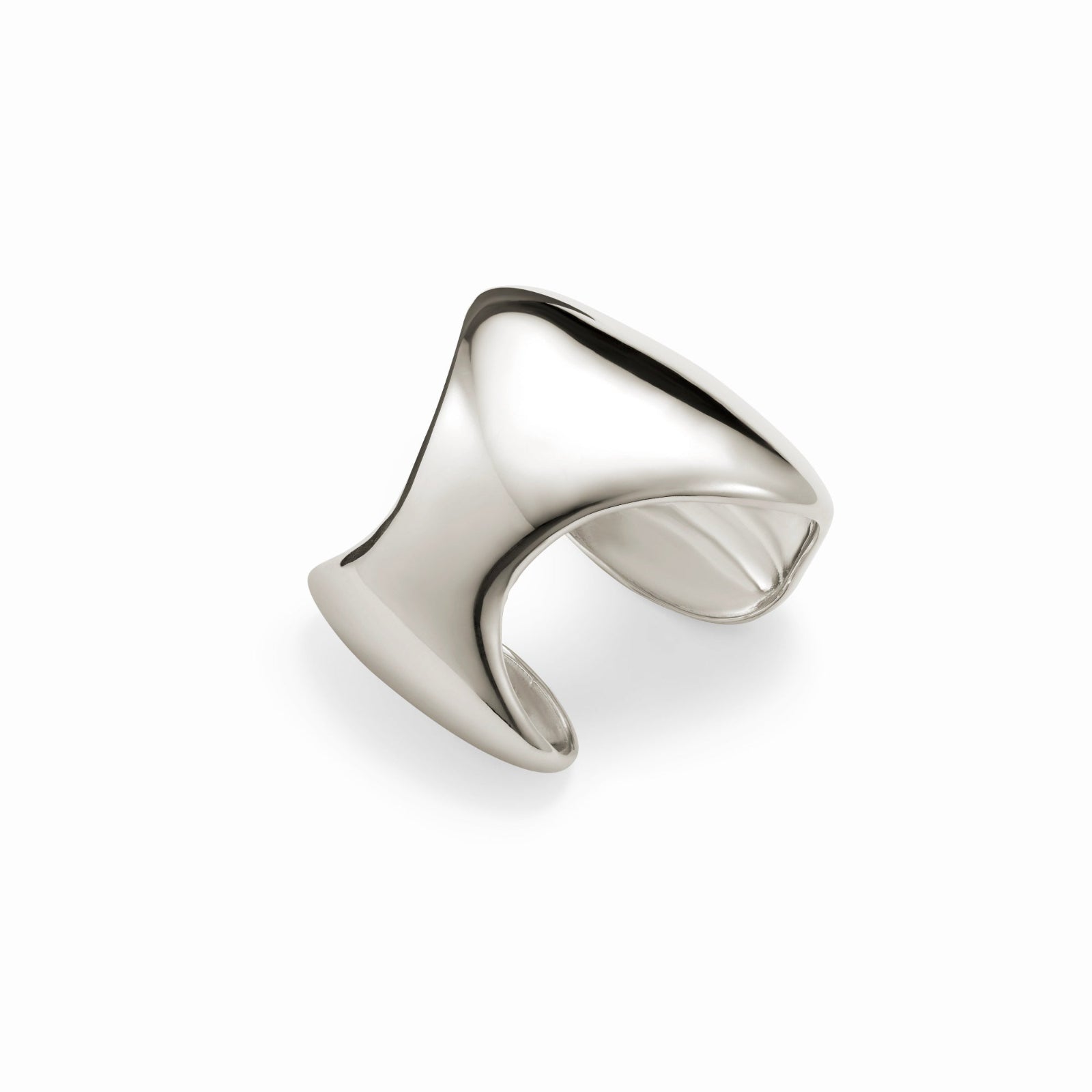 AGMES 0.925 Sterling Silver Giselle Cuff. Large Cuff Bracelet.