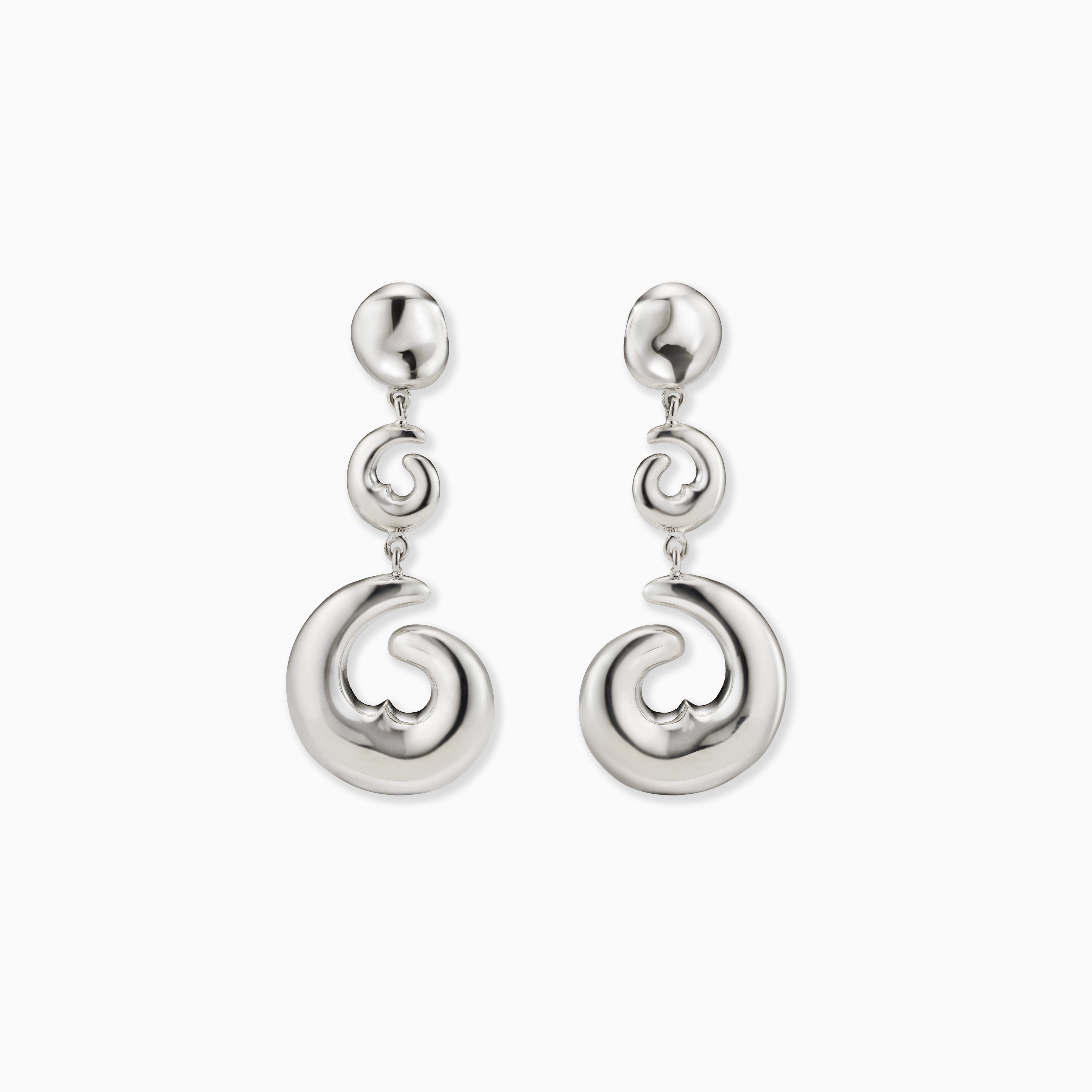 AGMES Short Hilda Earrings in .925 Sterling Silver