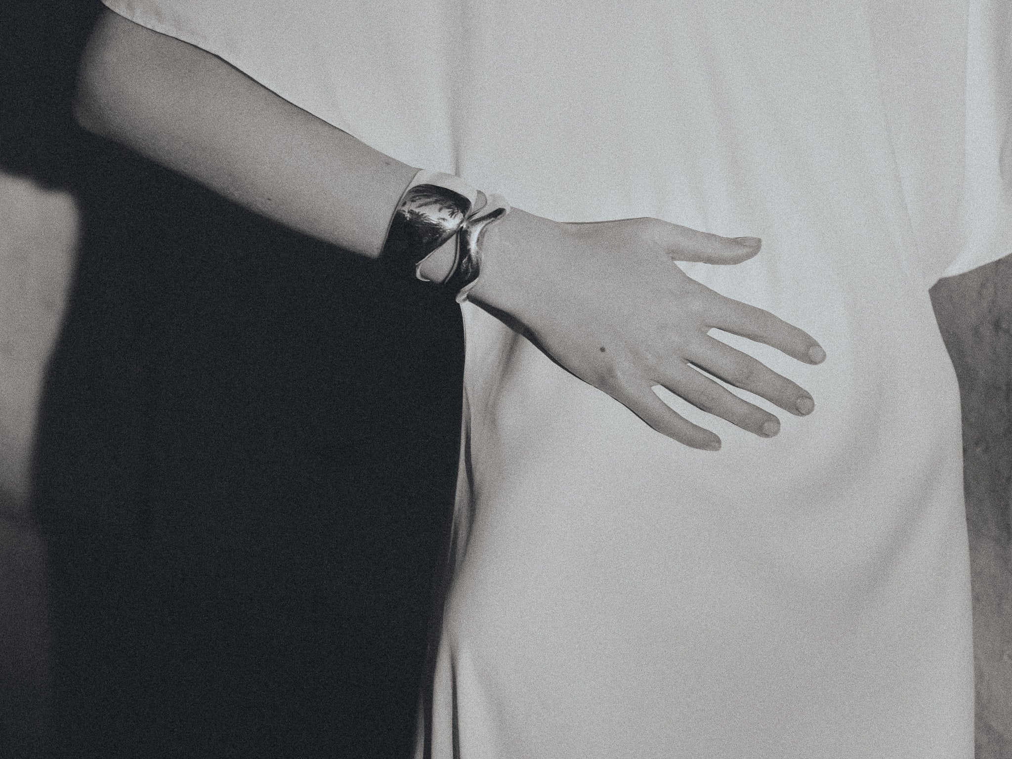 AGMES .925 Sterling Silver Jean Cuff.