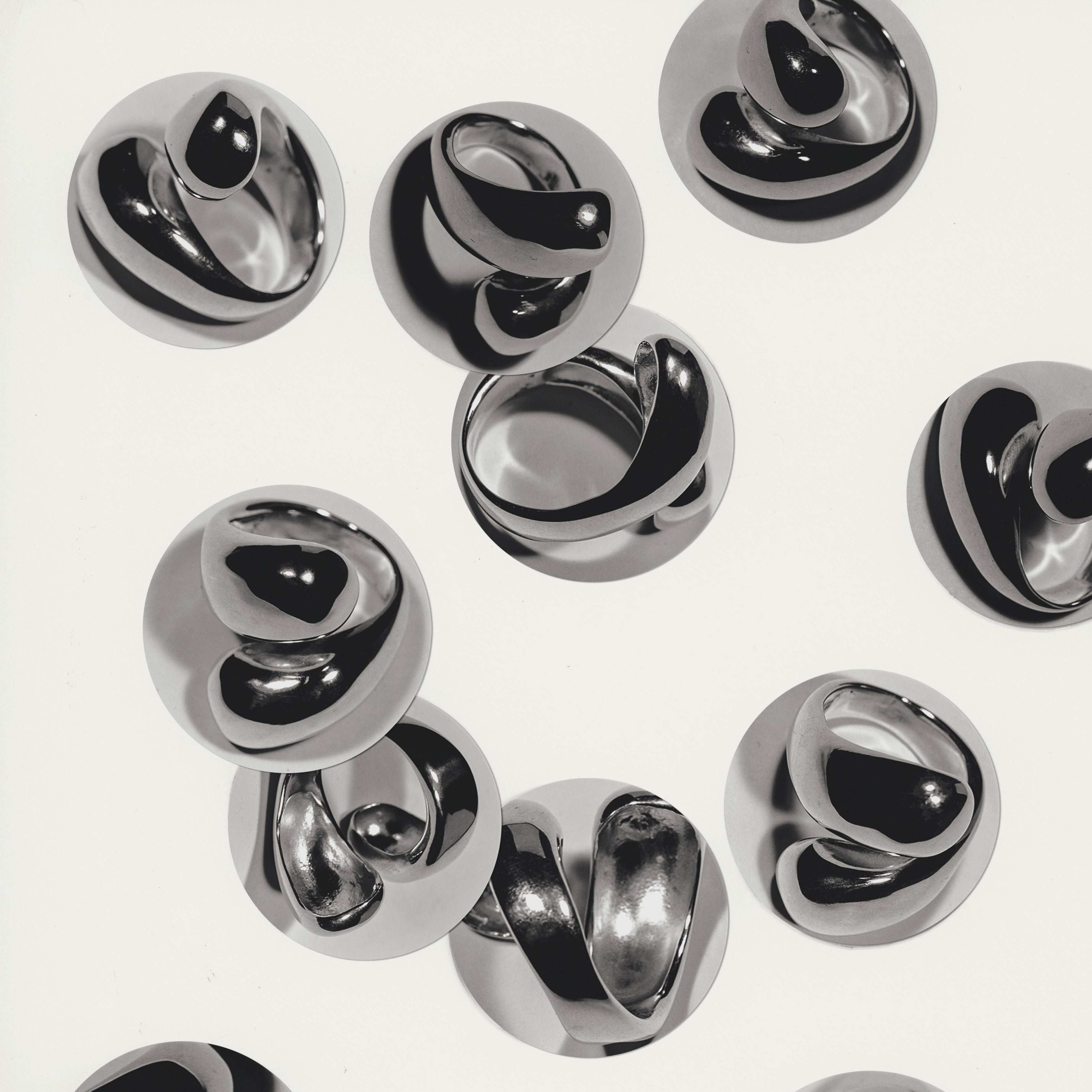 AGMES .925 Sterling Silver Synergy Rings.