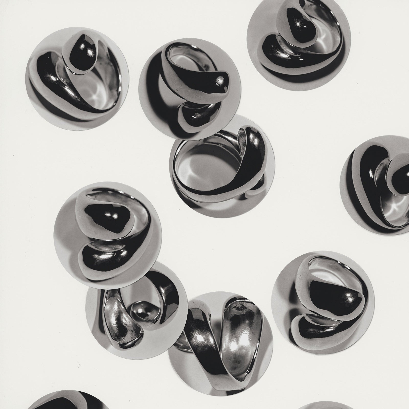 AGMES .925 Sterling Silver Synergy Rings.