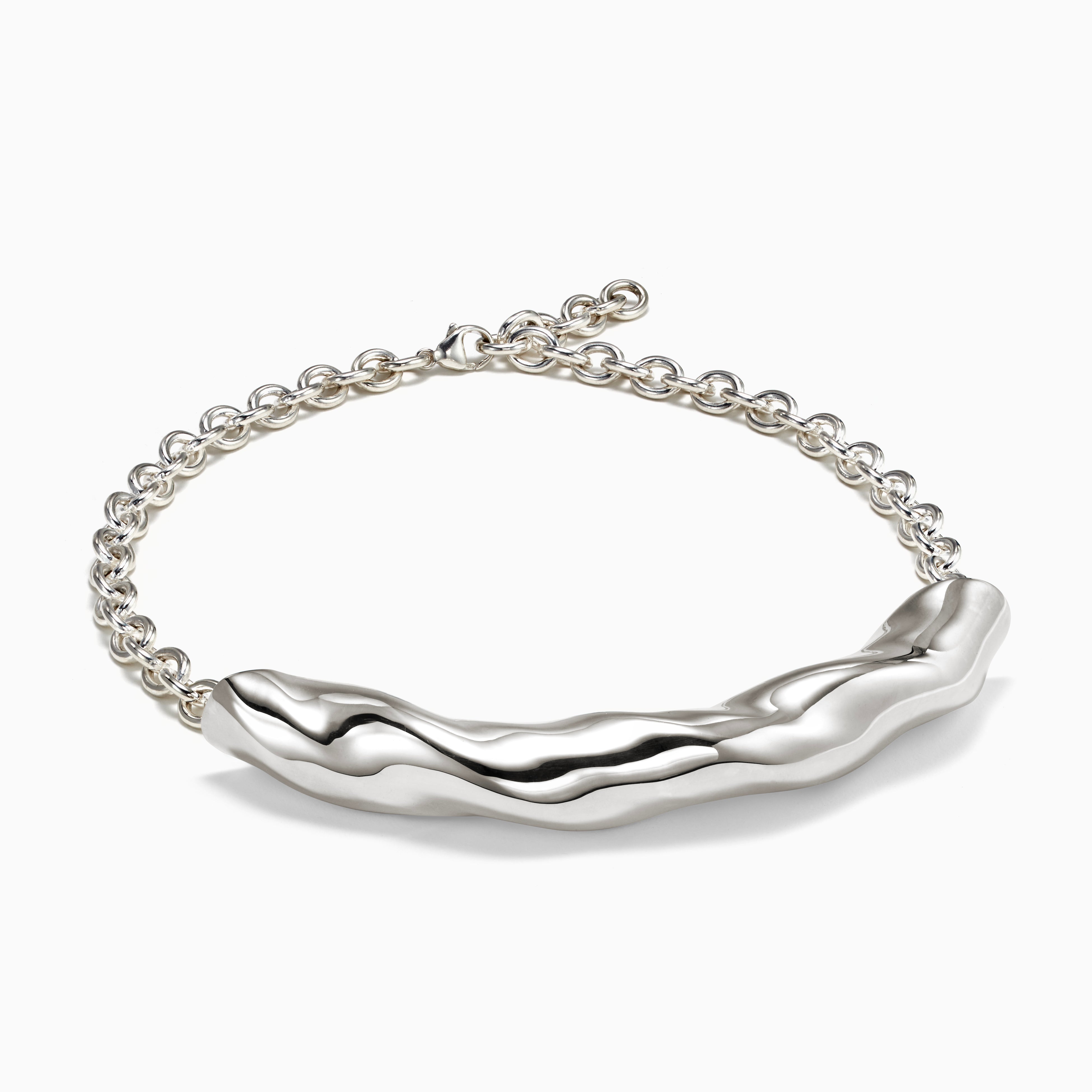 AGMES 0.925 sterling silver sculptural Astrid Choker