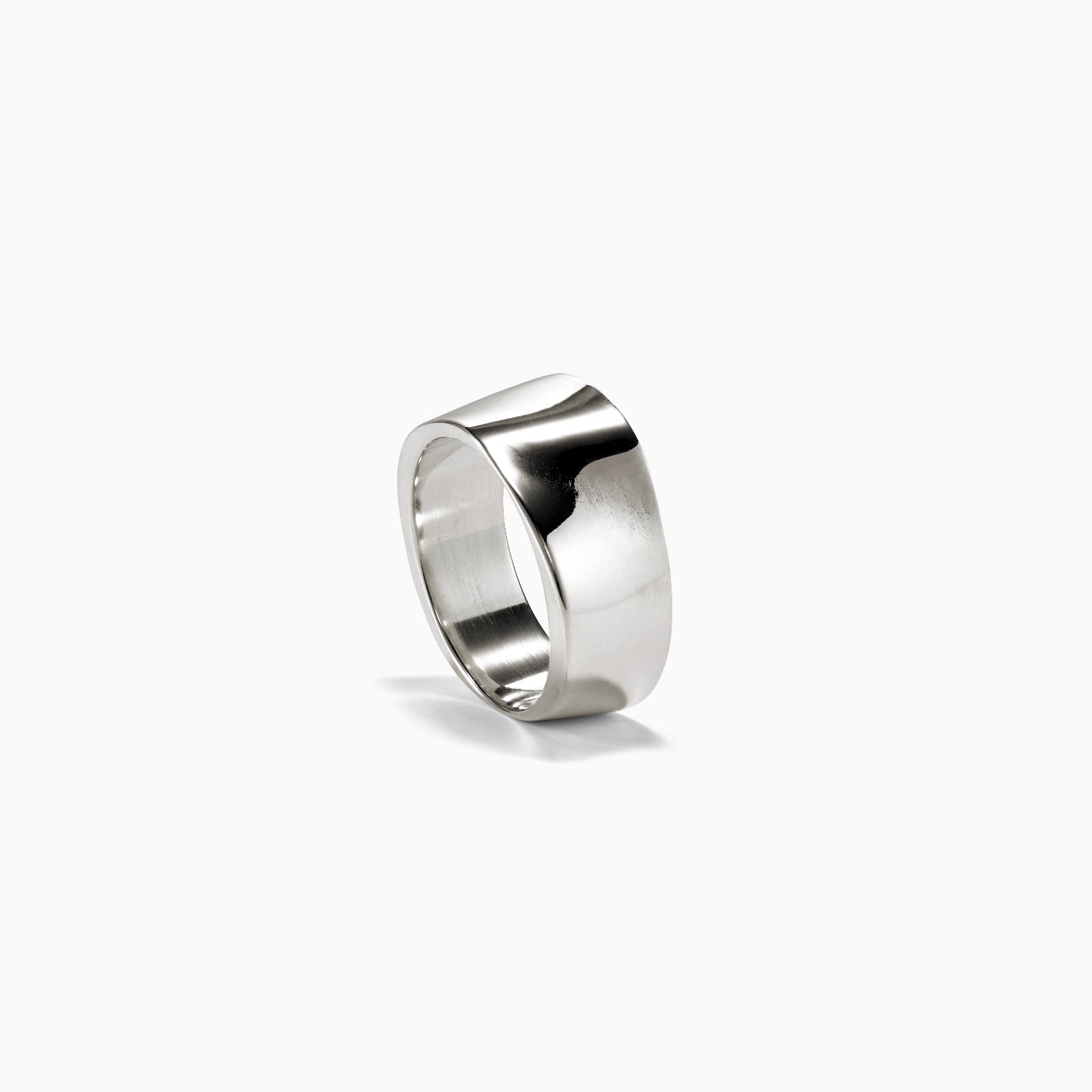 AGMES .925 Sterling Silver Astrid Cigar Band Ring.