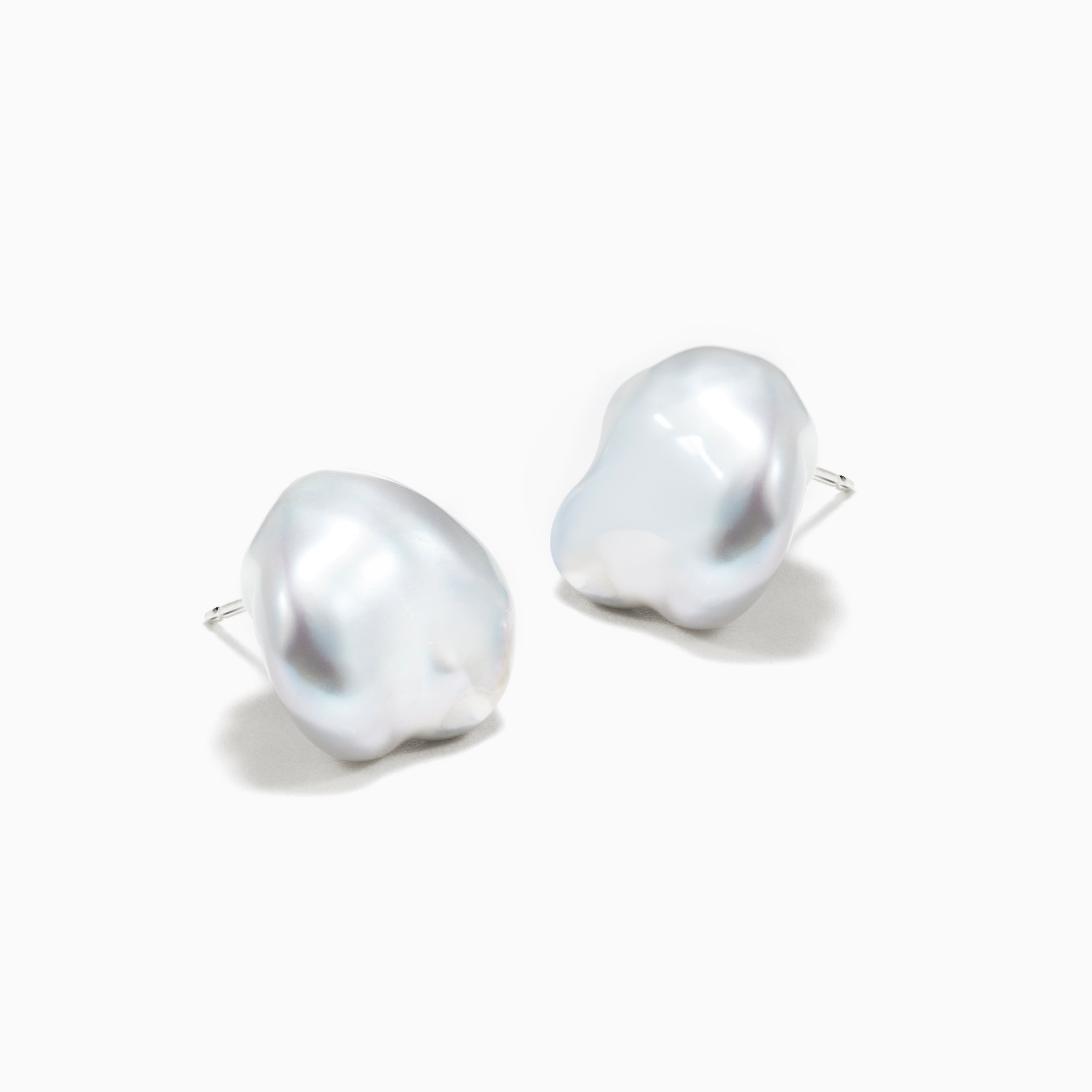 AGMES Baroque Pearl Studs. Pearl Earrings.