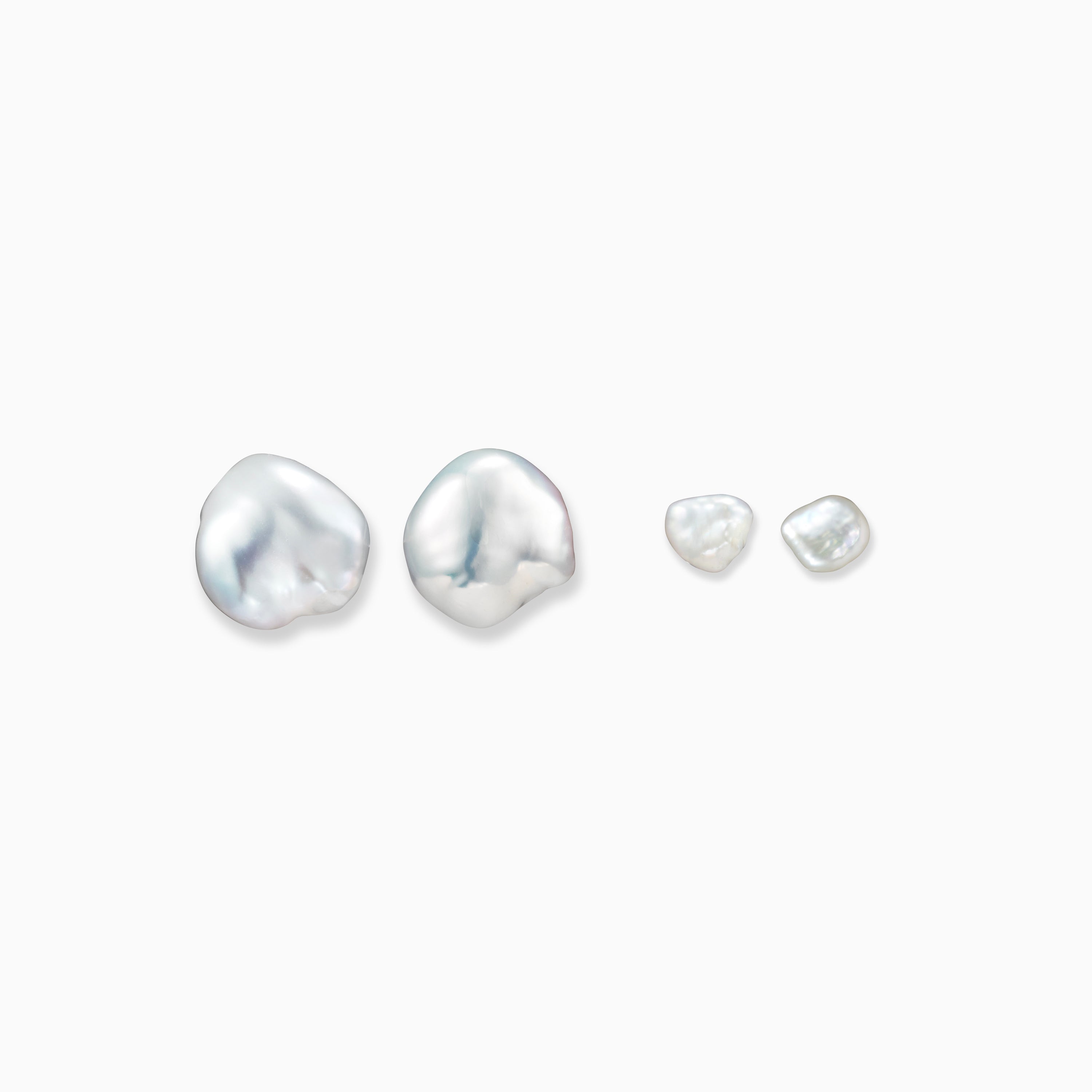 AGMES Baroque Pearl Studs. Pearl Earrings.