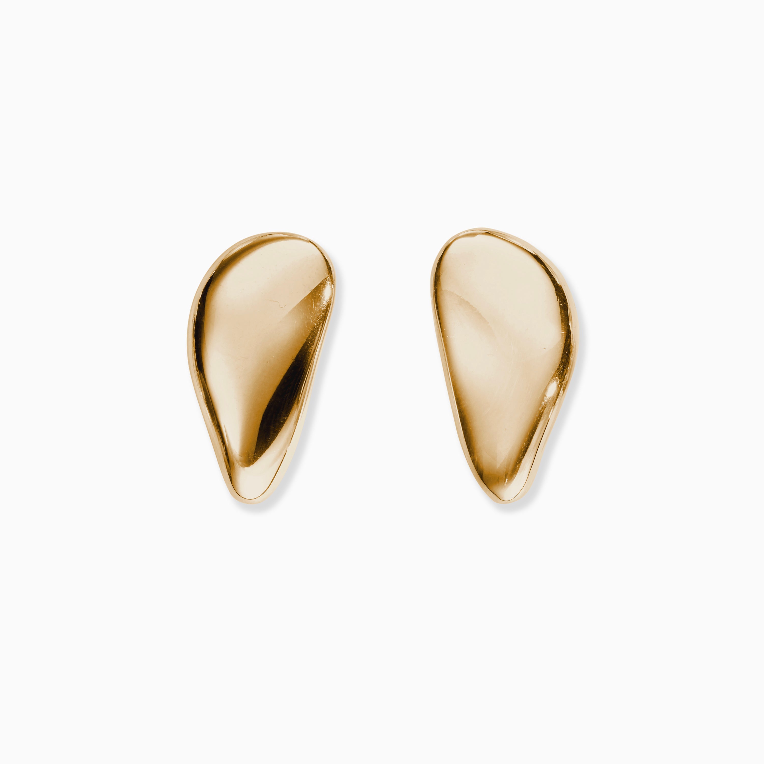 AGMES 18K Gold Vermeil Catherine Earrings Clip-On.