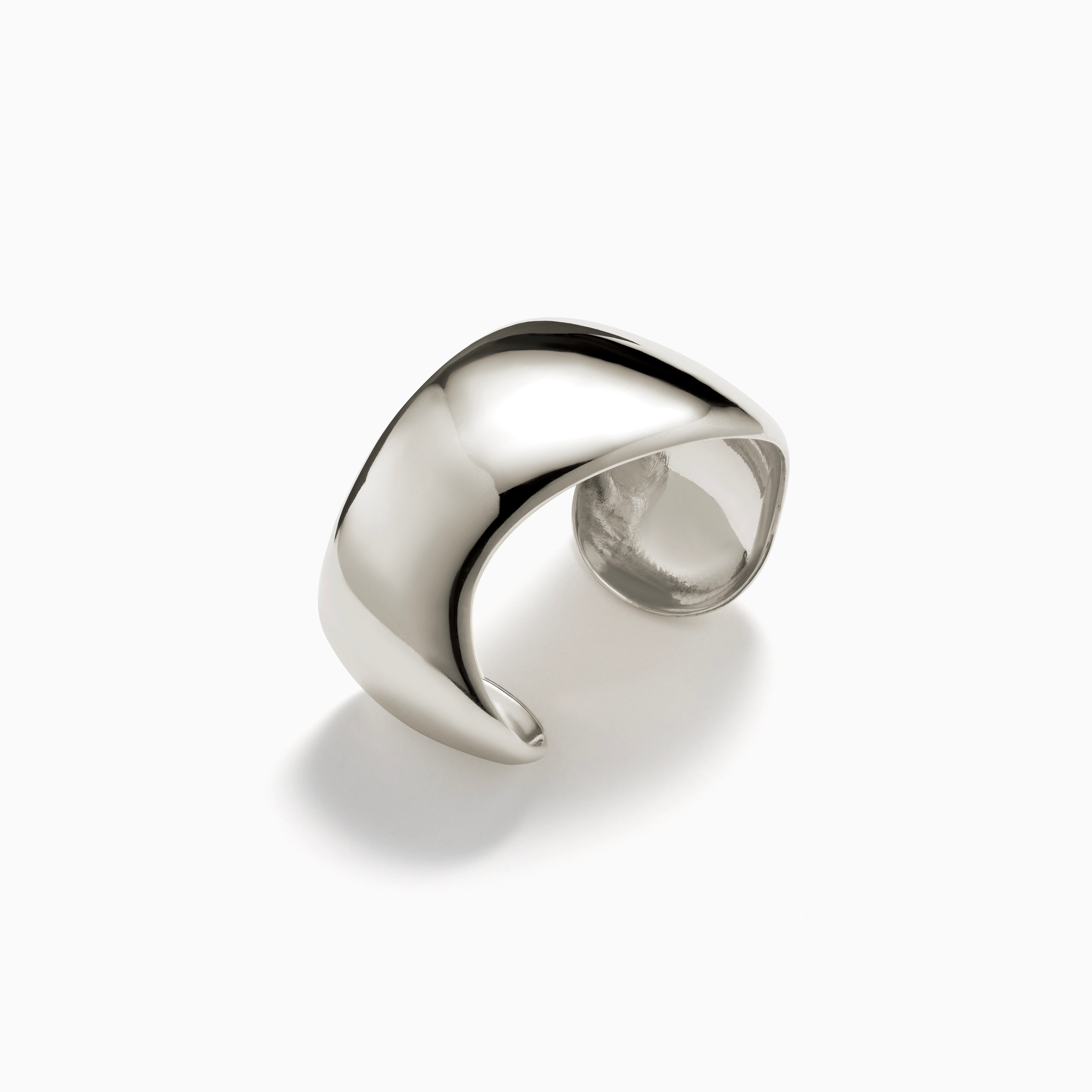 AGMES 0.925 Sterling Silver Jean Cuff. Large Cuff Bracelet.