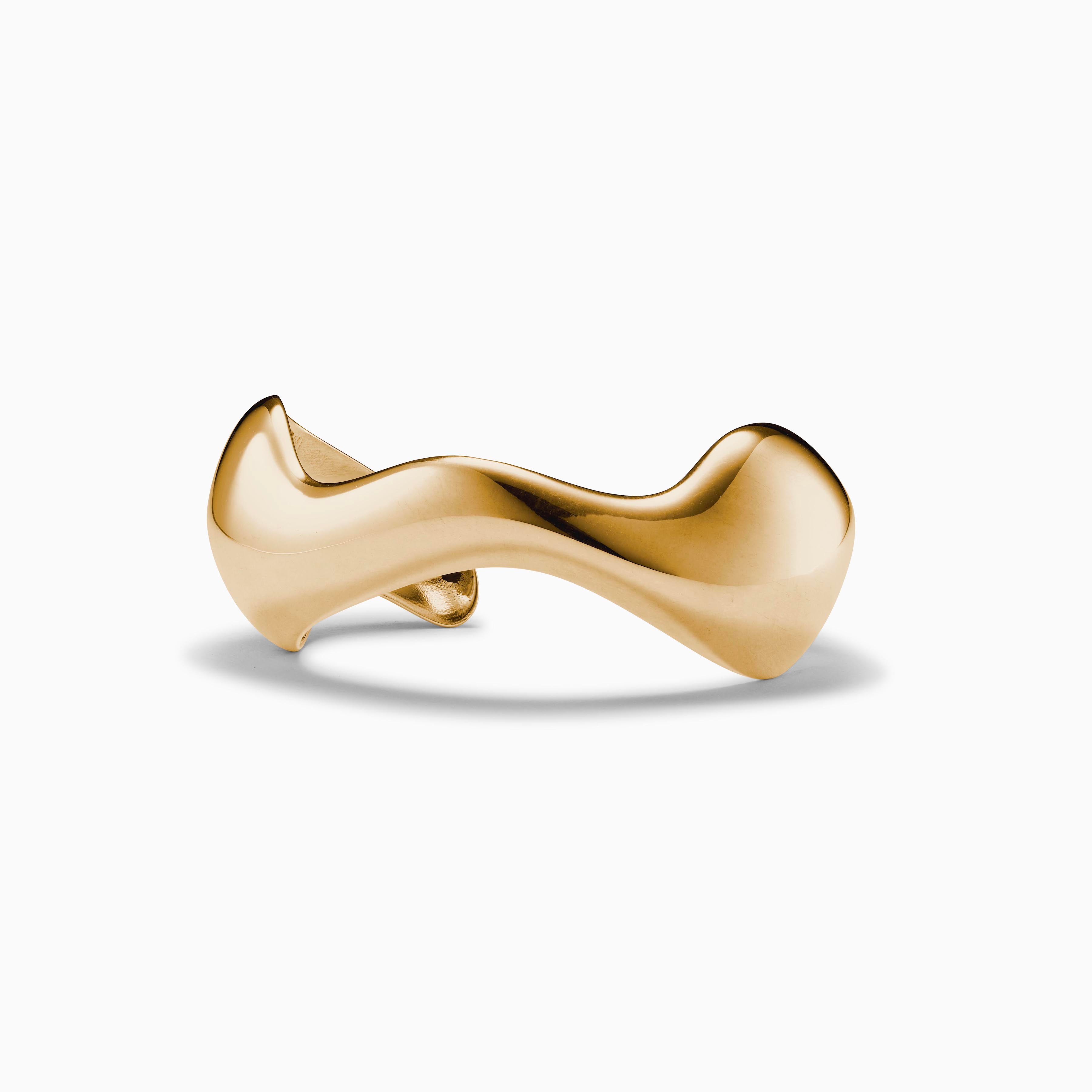AGMES 18k Gold Vermeil Abstract Lara Cuff