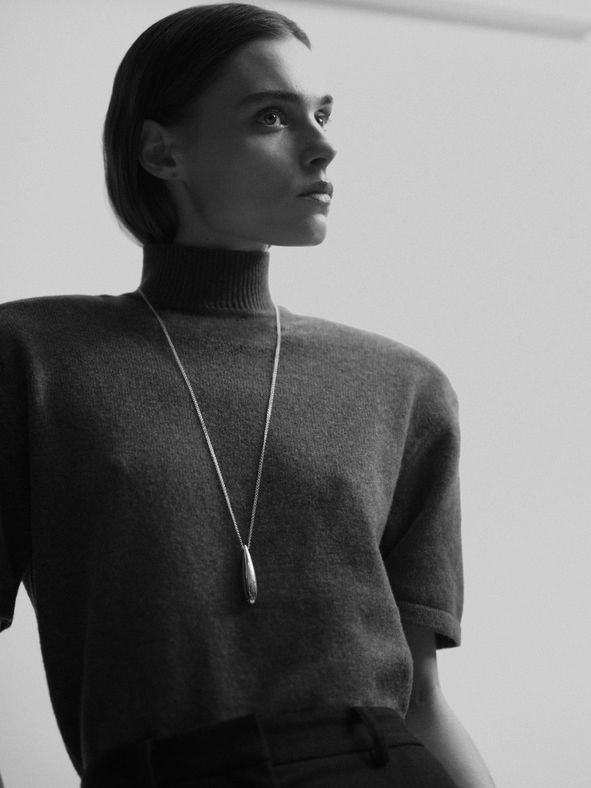 Double Chain Audrey Pendant