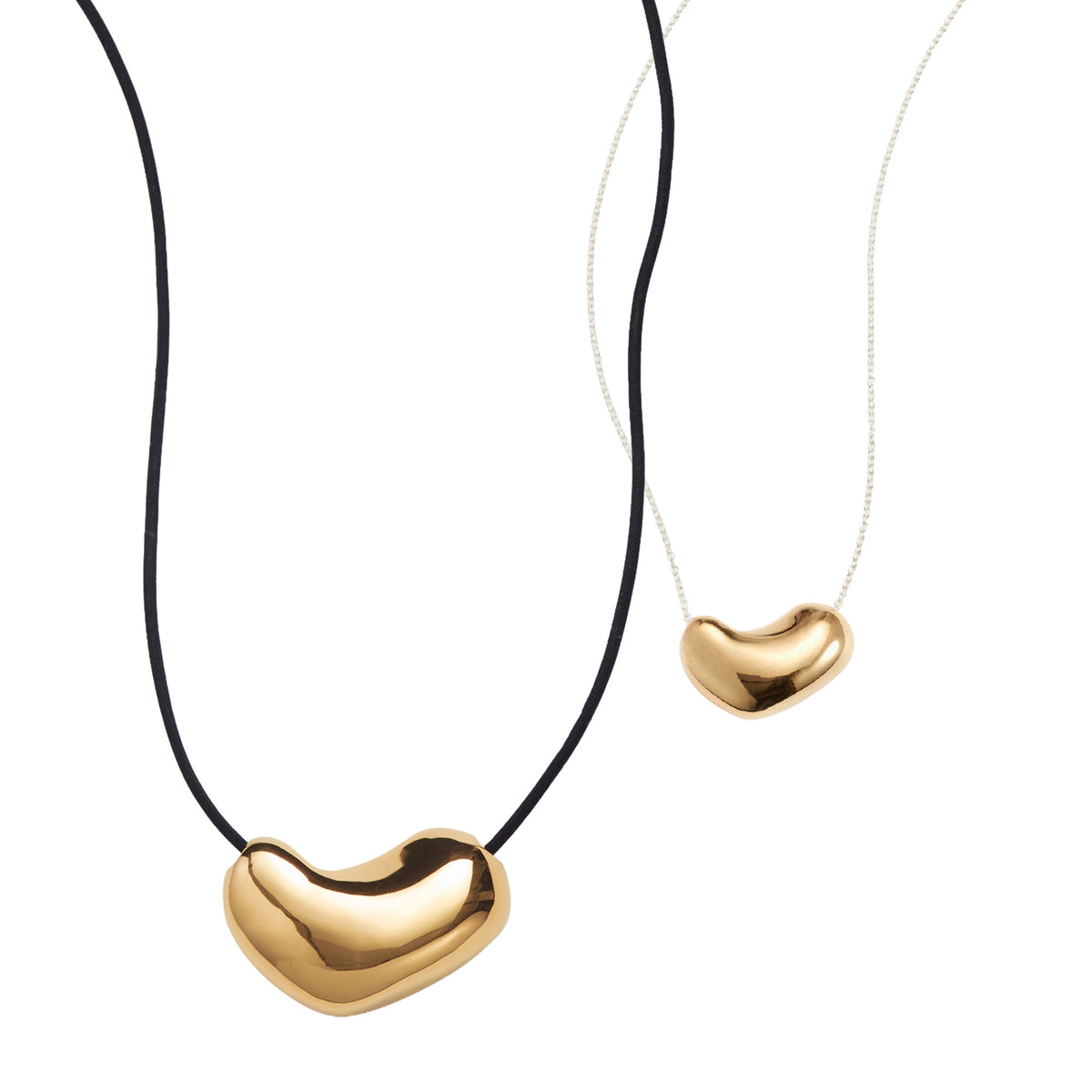 Small Sculpted Heart Pendant + Sculpted Heart Pendant