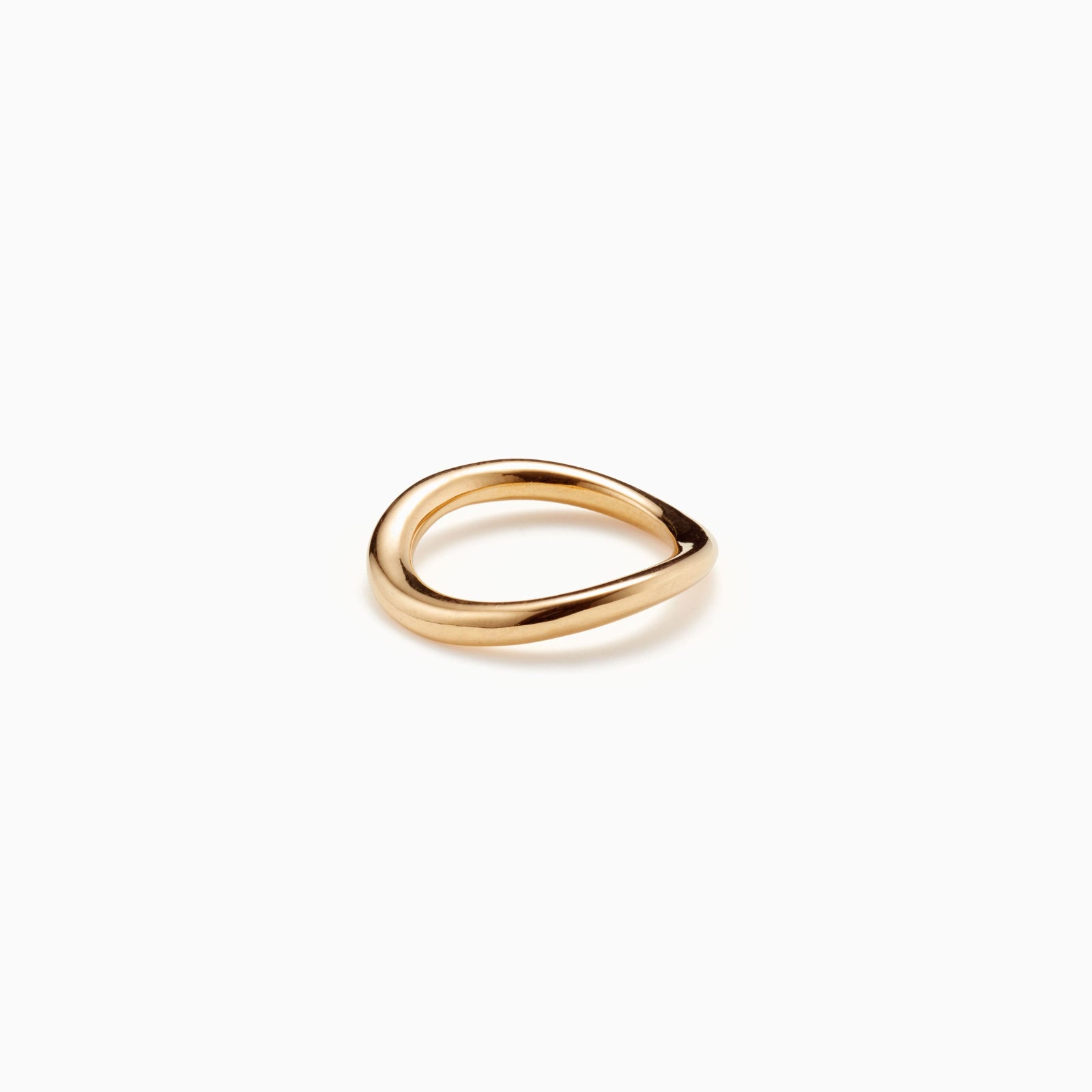 AGMES Medium 14K Solid Yellow Gold Astrid Ring.