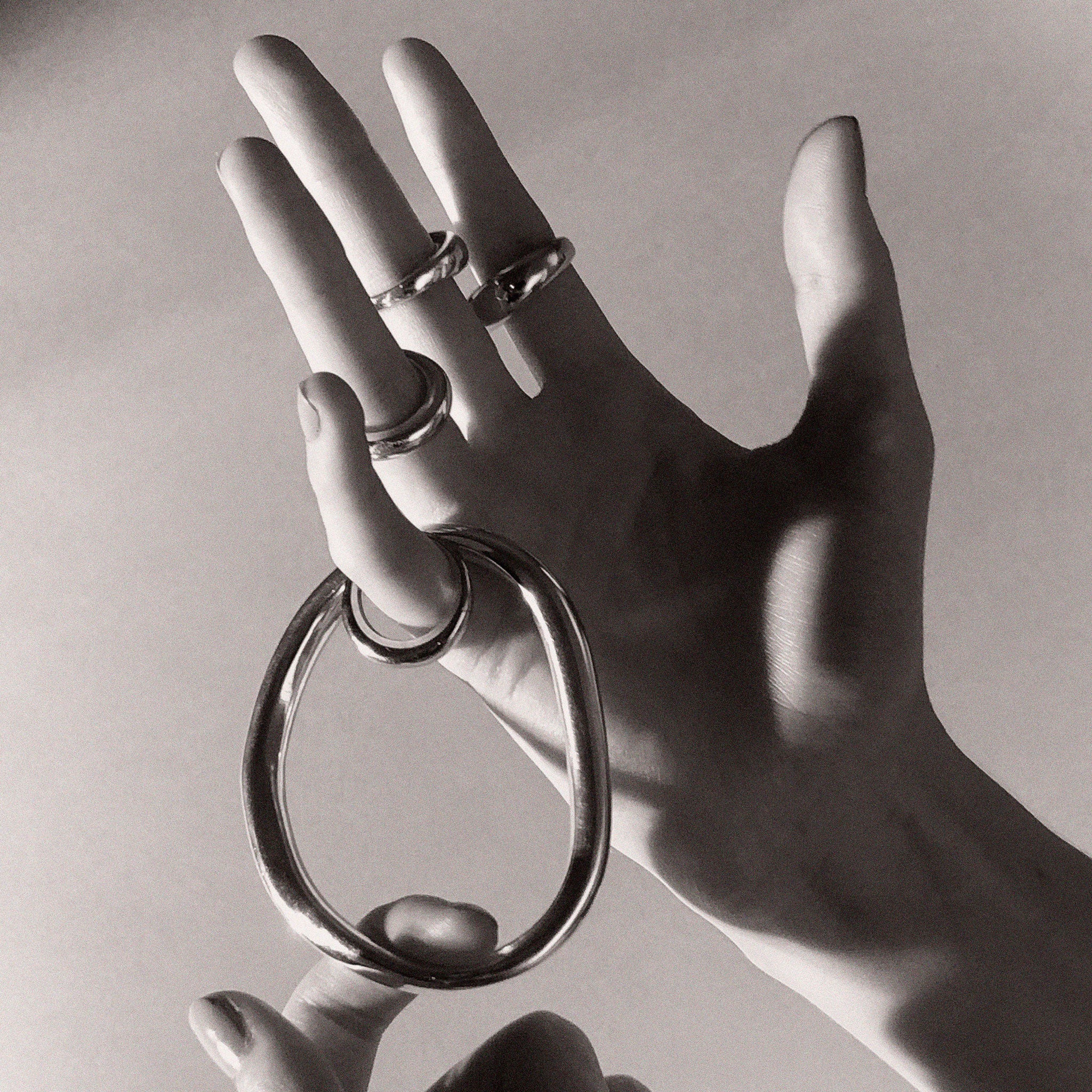 AGMES .925 Sterling Silver Domed Ring.