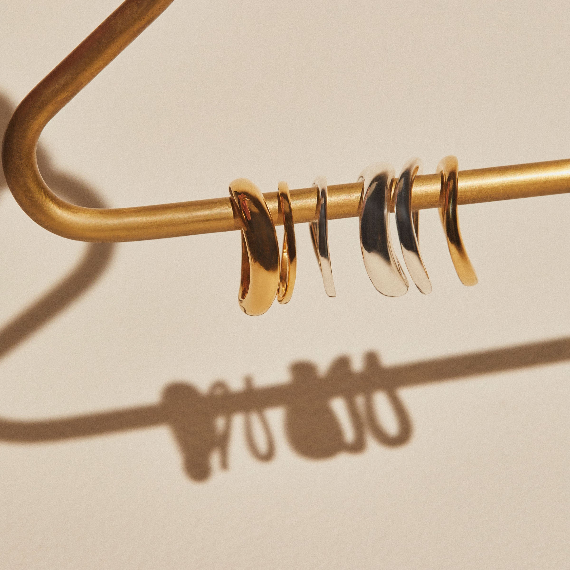 AGMES Astrid Rings in .925 Sterling Silver and 14k Solid Gold. Available in sizes Small, Medium, and Large.