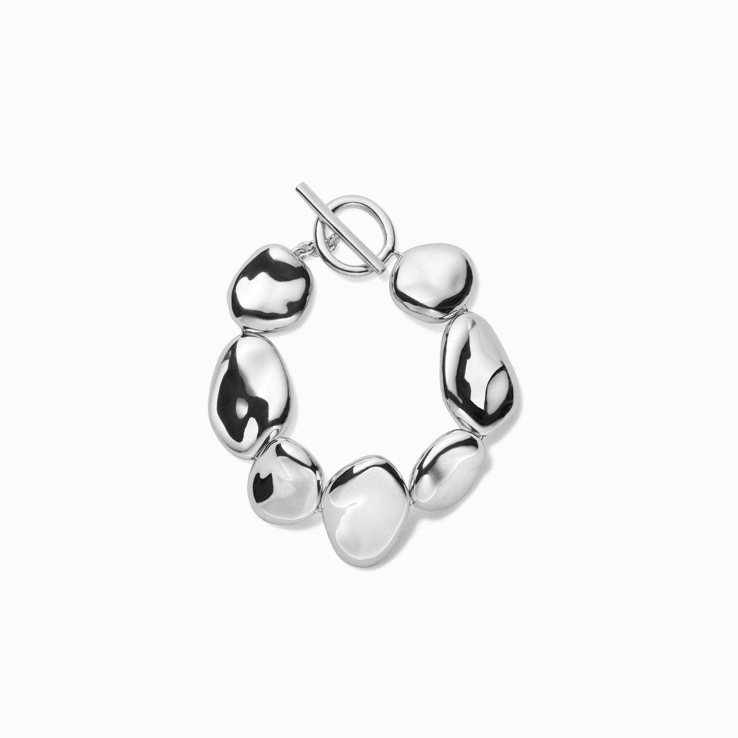 AGMES 0.925 sterling silver Conie Bracelet. T-Bar Clasp
