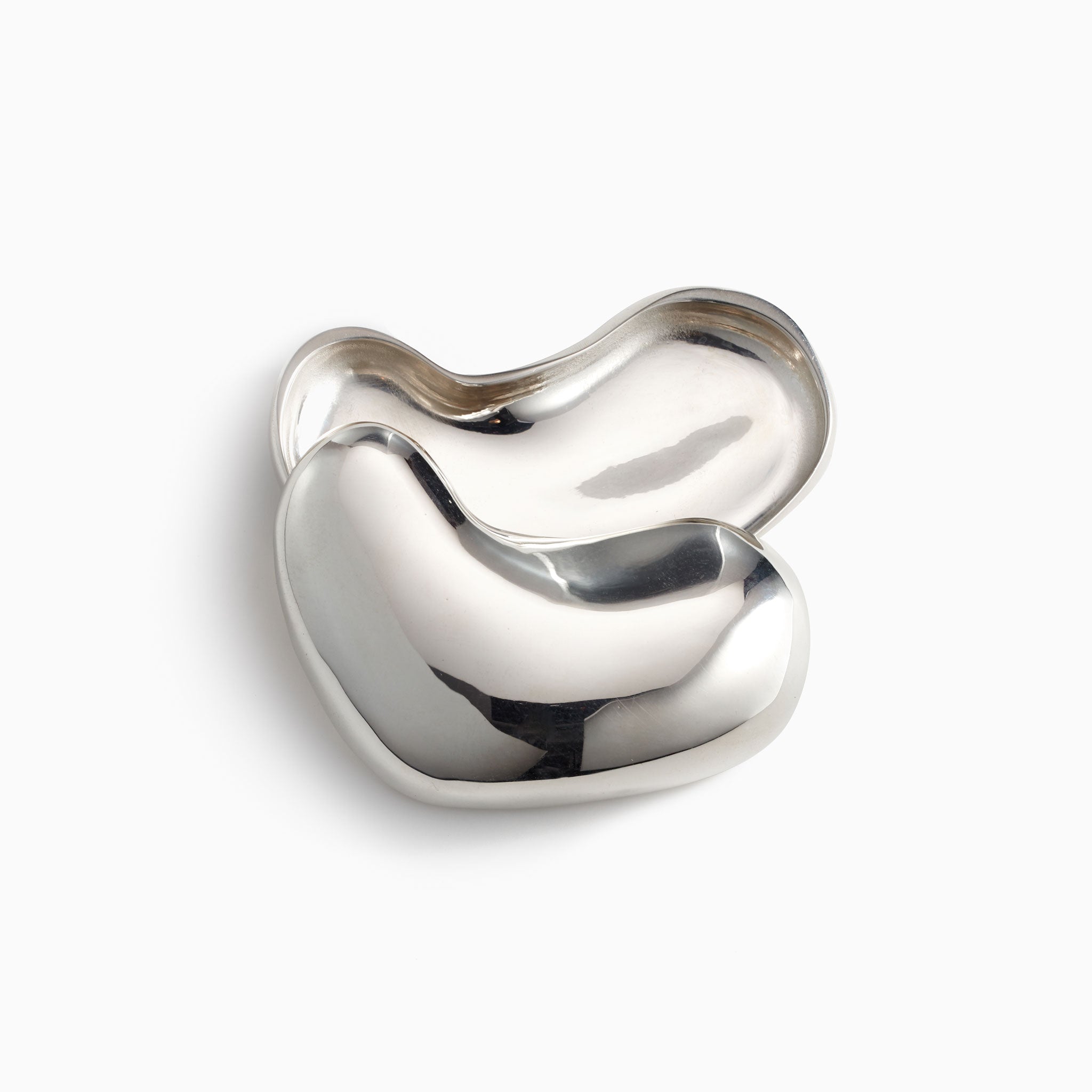 AGMES .925 Sterling Silver Sculpted Heart Box.