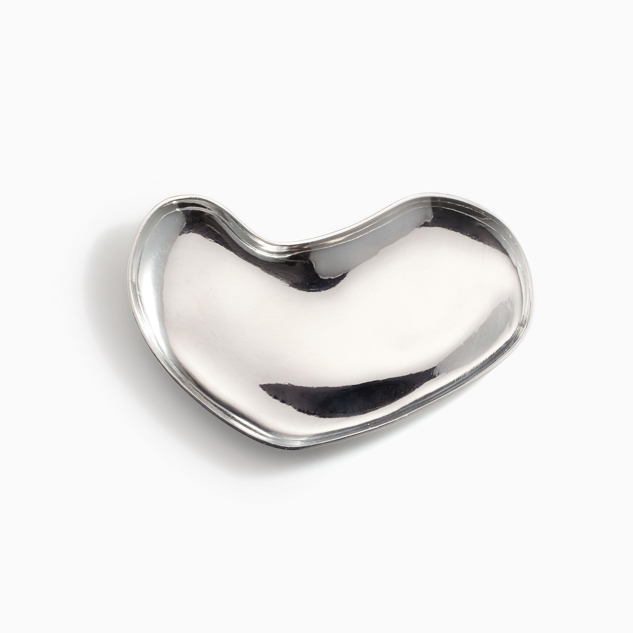 AGMES .925 Sterling Silver Sculpted Heart Dish. Jewelry Dish.