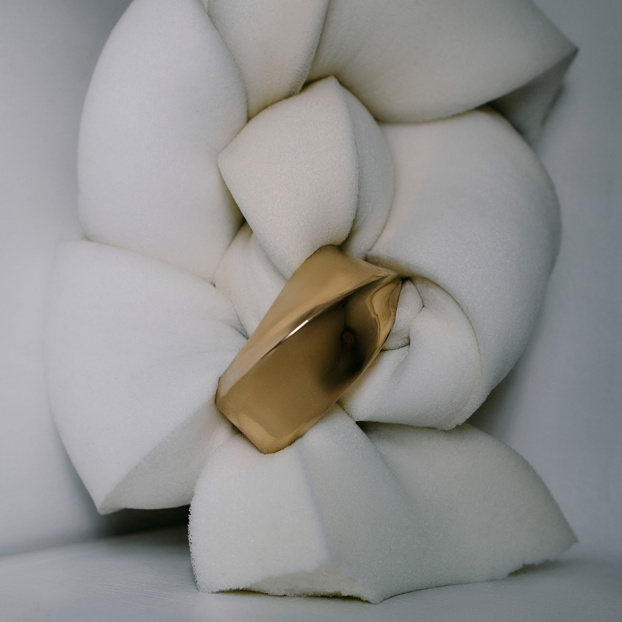 AGMES 18k Gold Vermeil Sculptural Twist Cuff