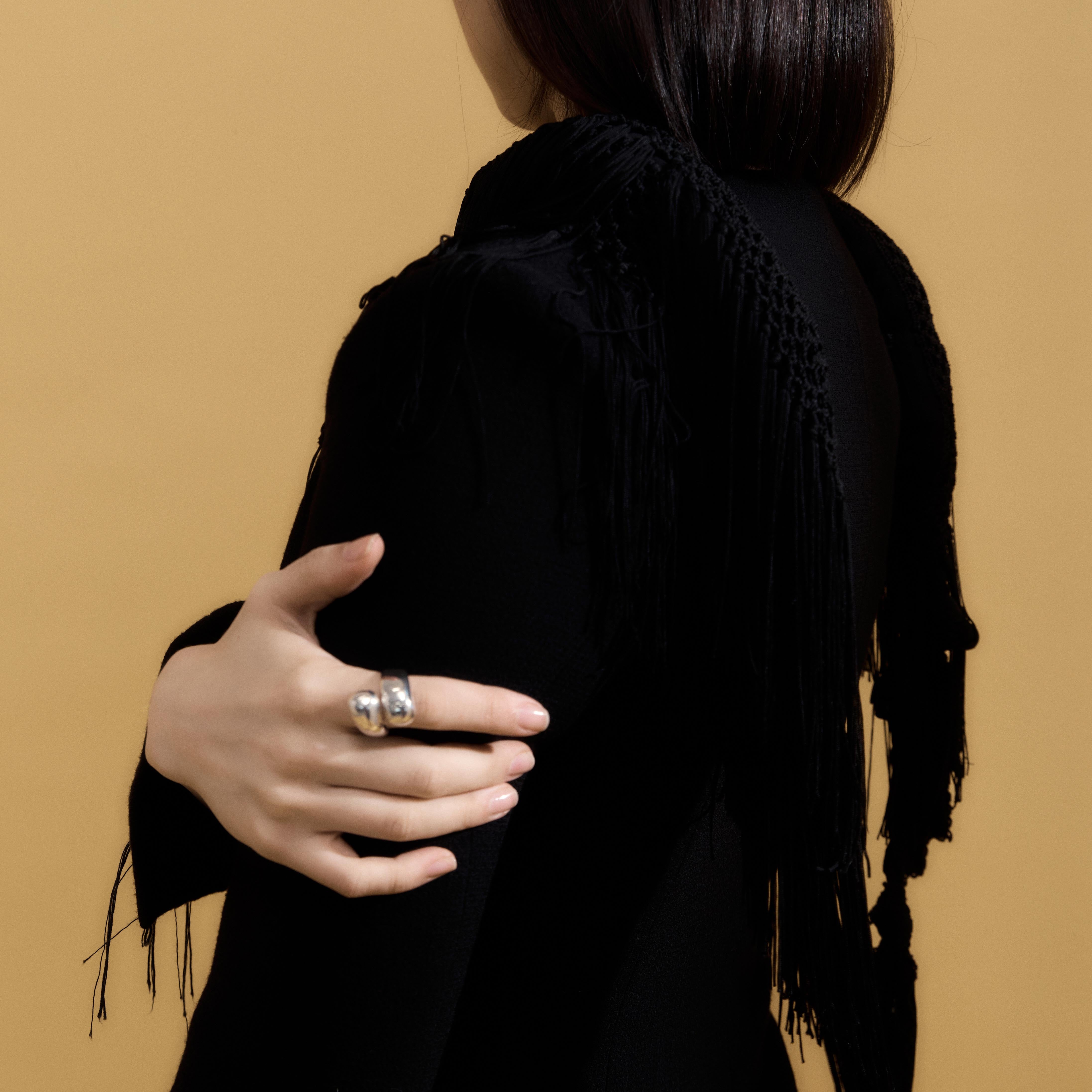 AGMES .925 Sterling Silver Synergy Ring. 