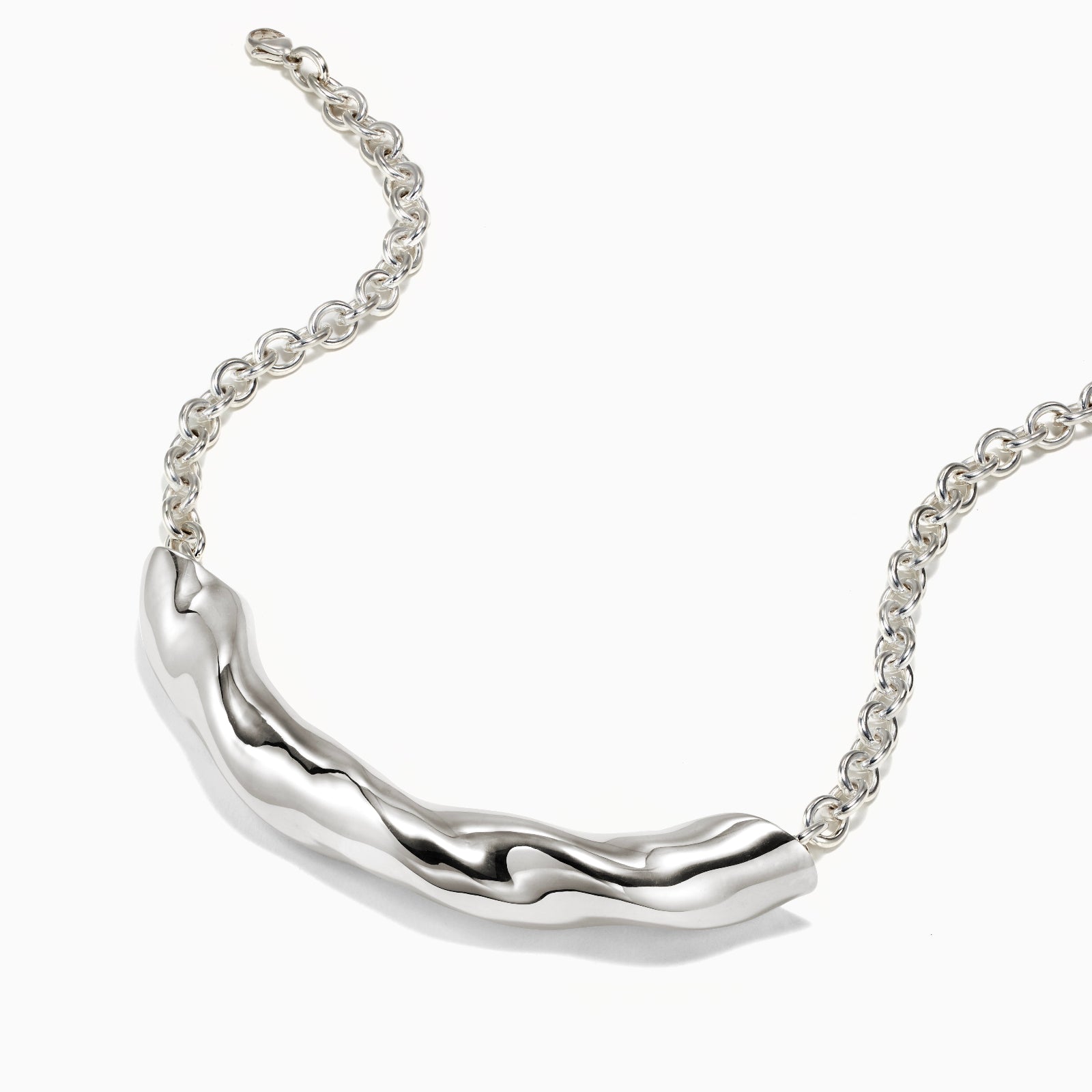 AGMES 0.925 sterling silver sculptural Astrid Choker 