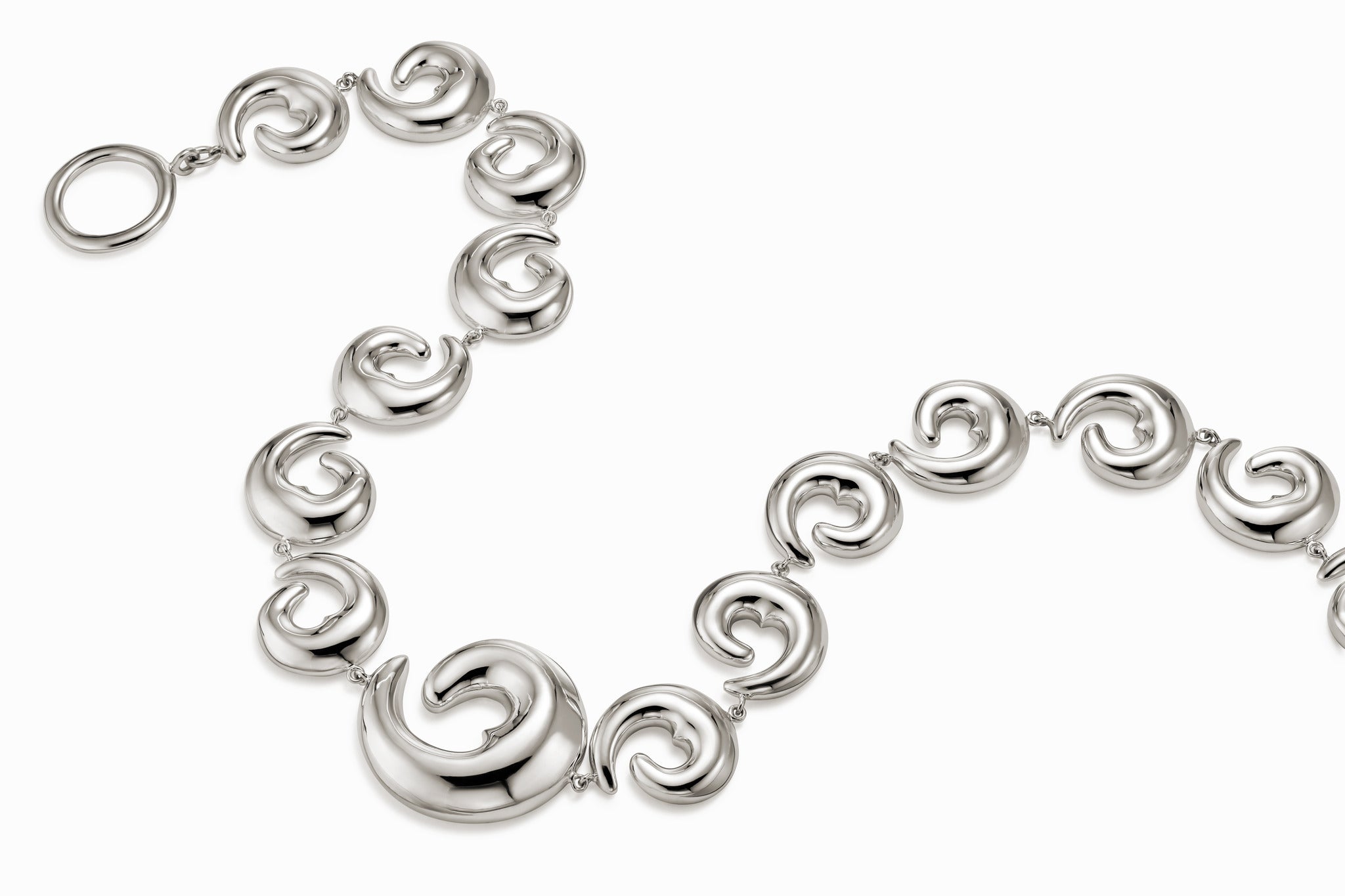 AGMES .925 Sterling Silver Fredrika Collar Necklace