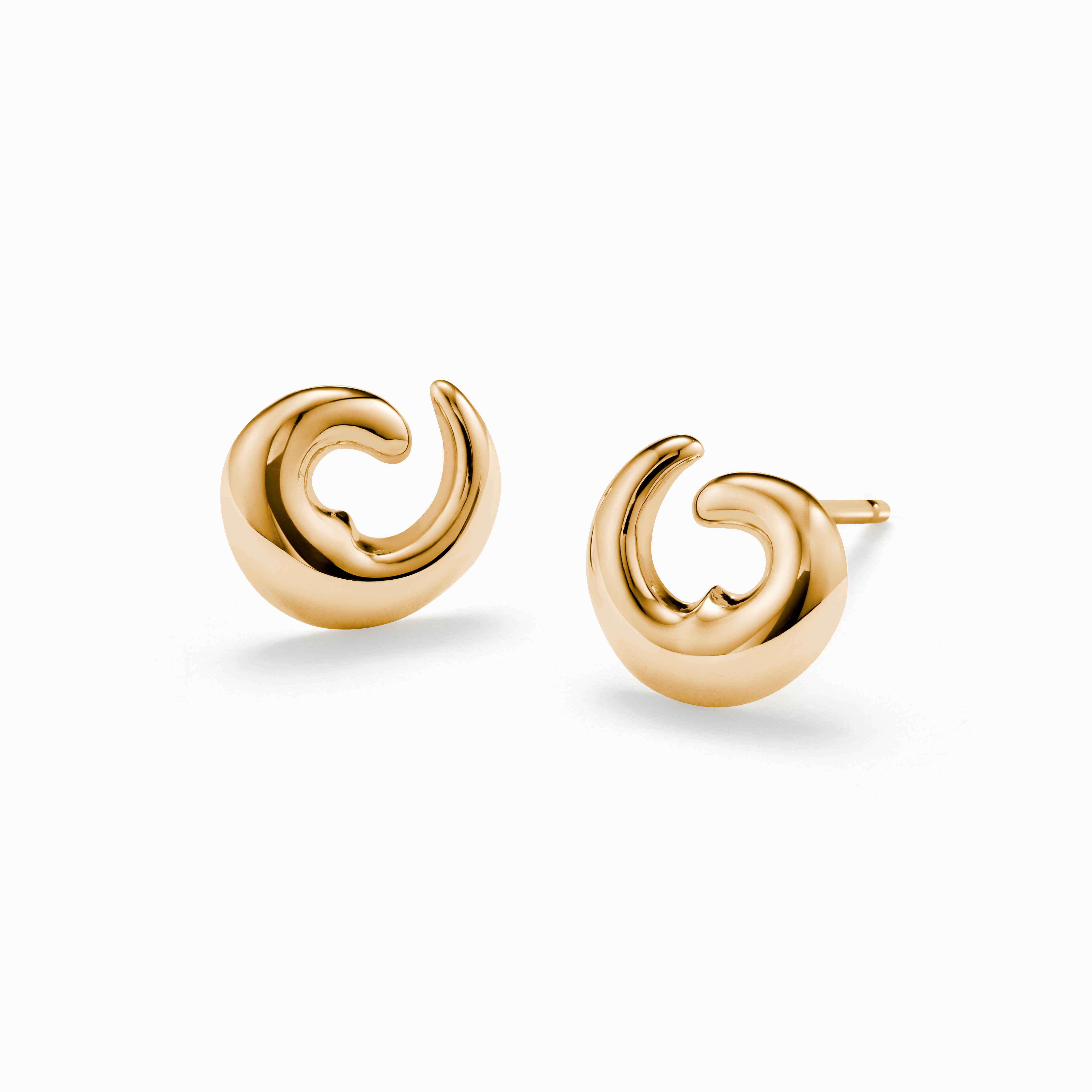 AGMES Mini Nadia Studs in 18k Gold Vermeil