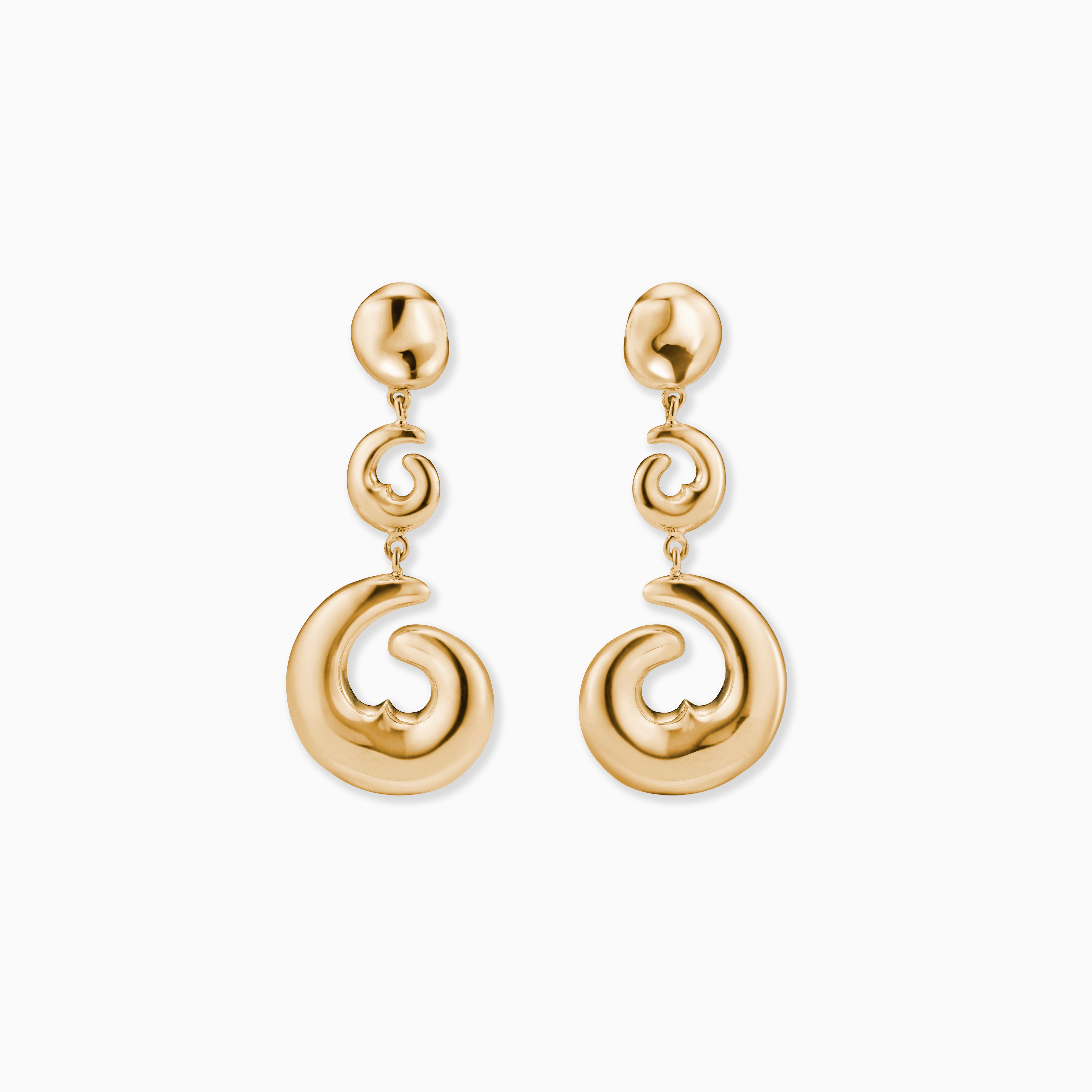 AGMES Short Hilda Earrings in 18k Gold Vermeil