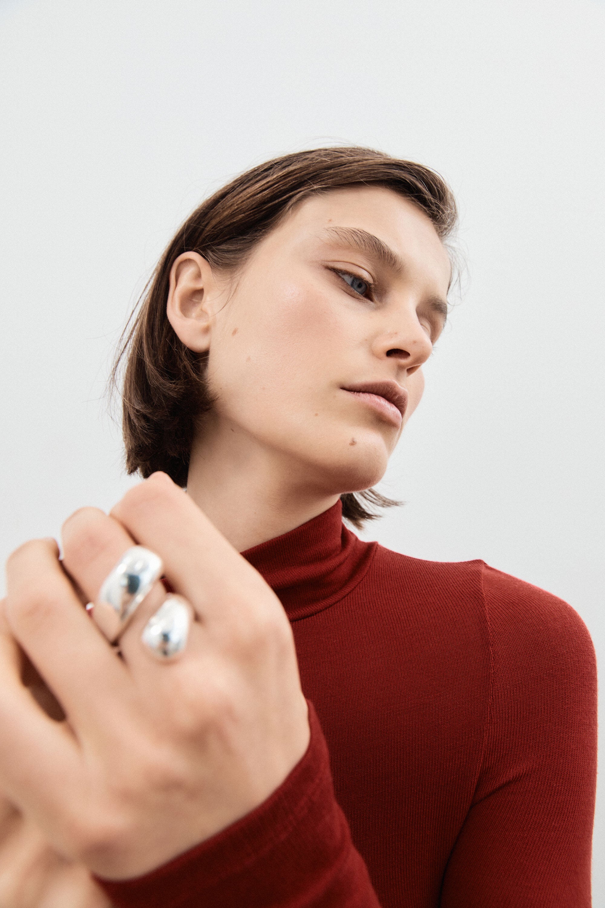 AGMES .925 Sterling Silver Synergy Ring. 