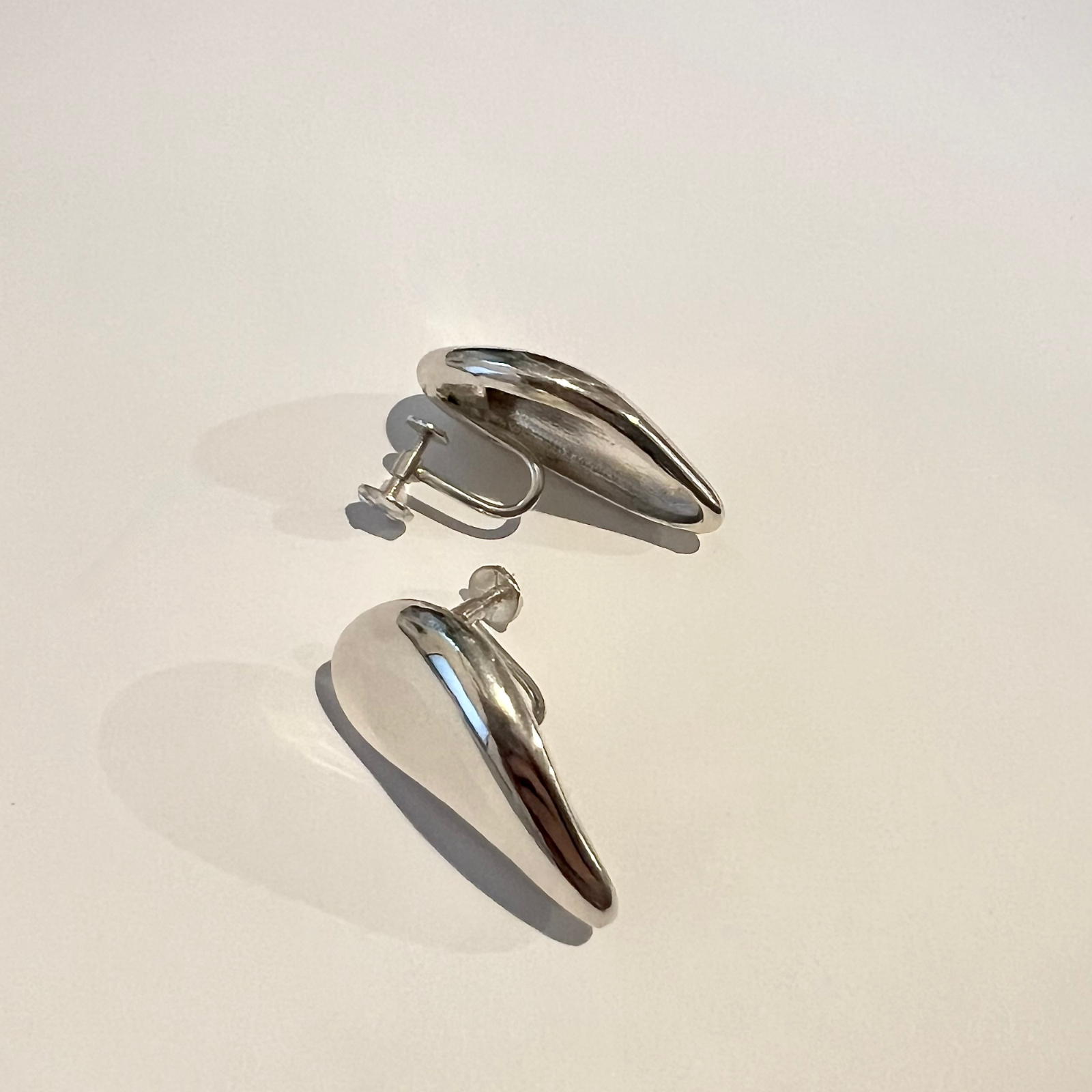 AGMES .925 Sterling Silver Catherine Earrings Clip-On. 