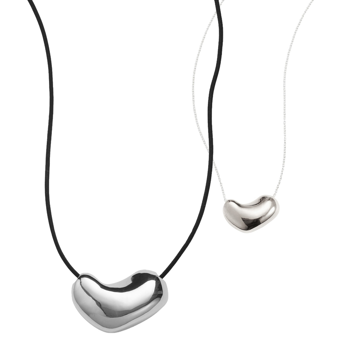 Small Sculpted Heart Pendant + Sculpted Heart Pendant