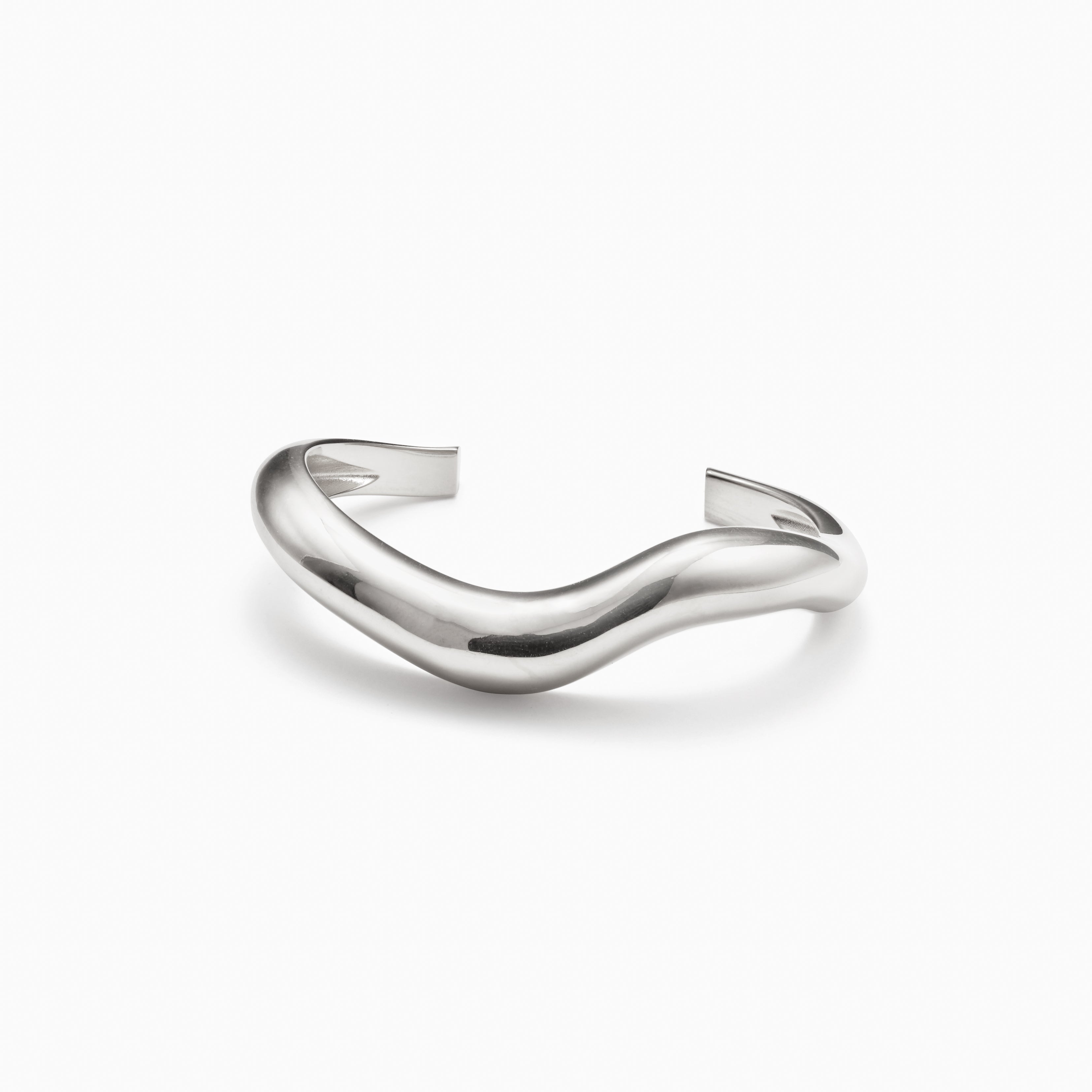AGMES 0.925 Sterling Silver Medium Astrid Cuff 
