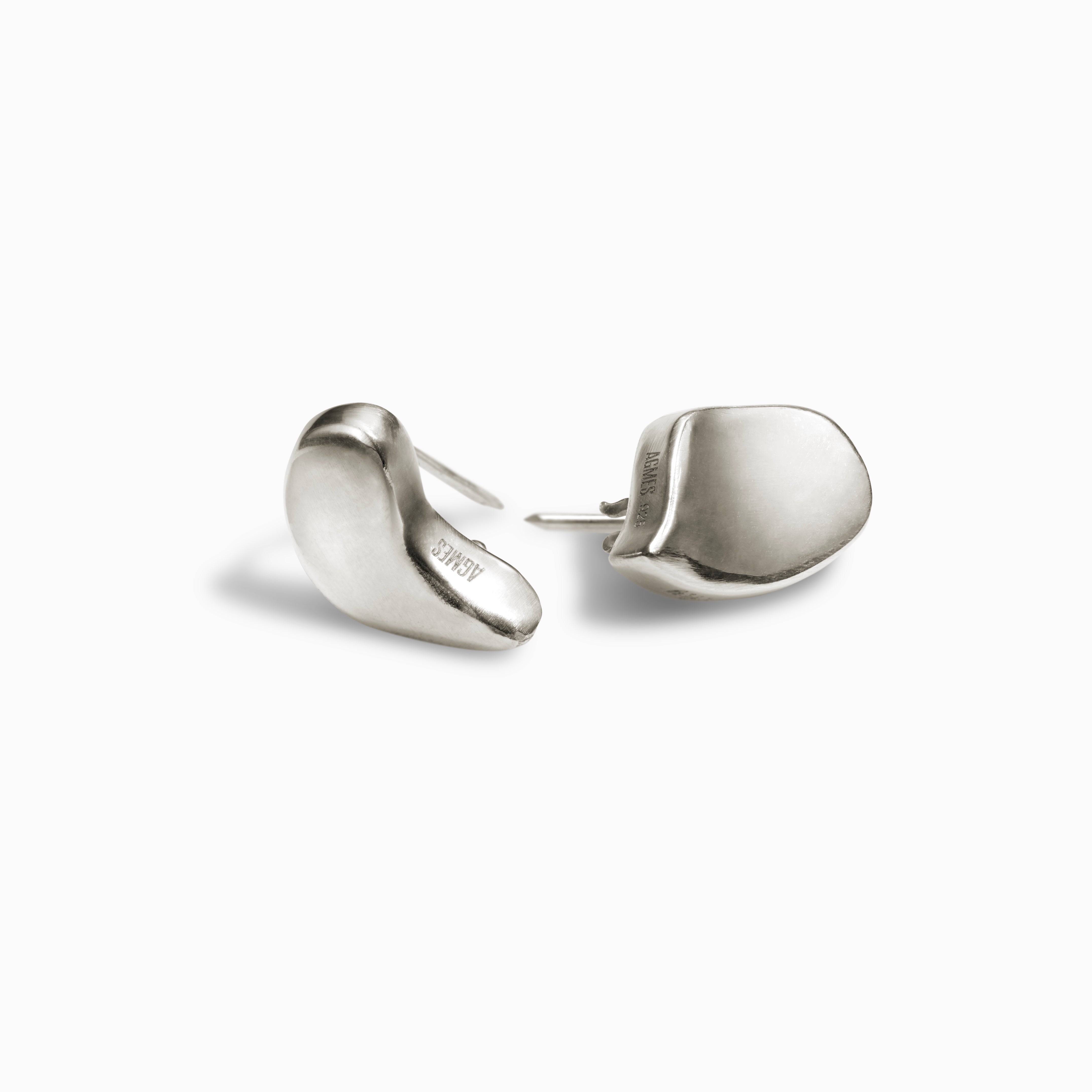 AGMES .925 Sterling Silver Sum of Parts Brooch Set on white background. Set of Two. 