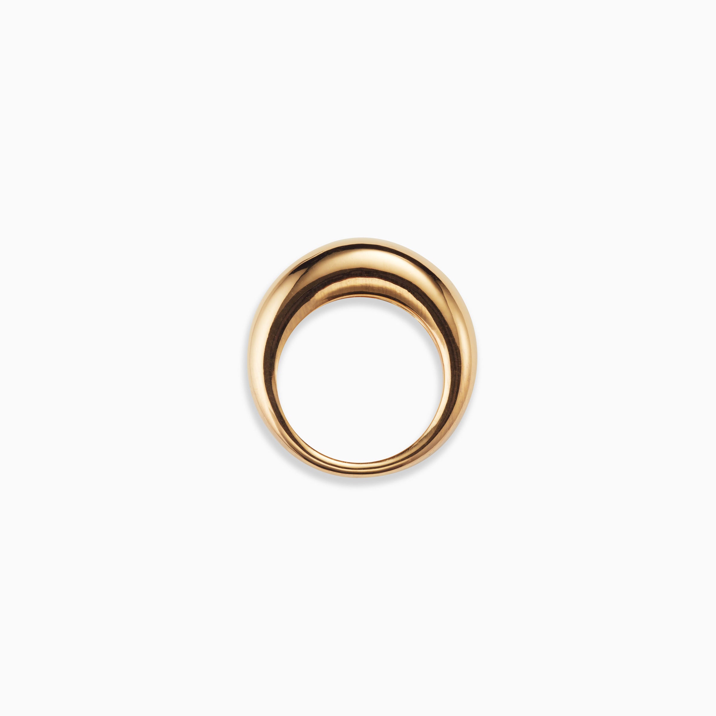 AGMES 18K Gold Vermeil Domed Ring.