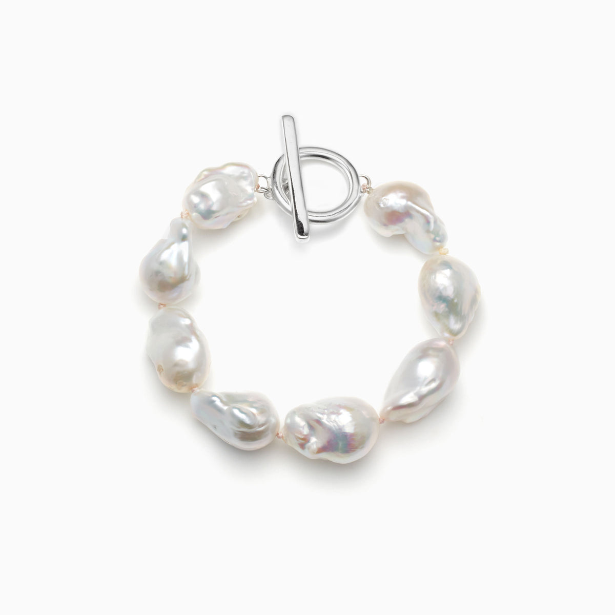 White Branch Coral, Keshi Pearls, Sterling Silver Clasp with Zircons a –  Joy By Carlé