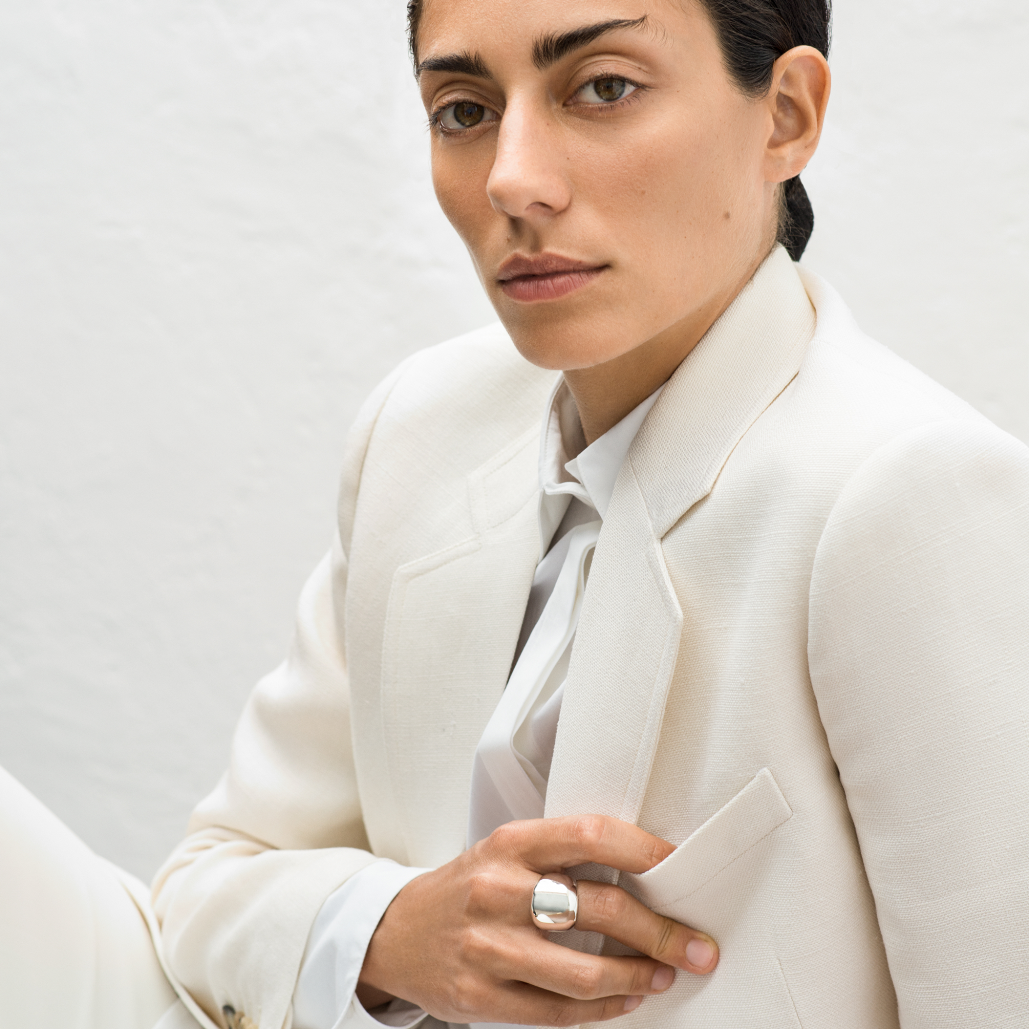 AGMES .925 Sterling Silver Myriam Ring. 